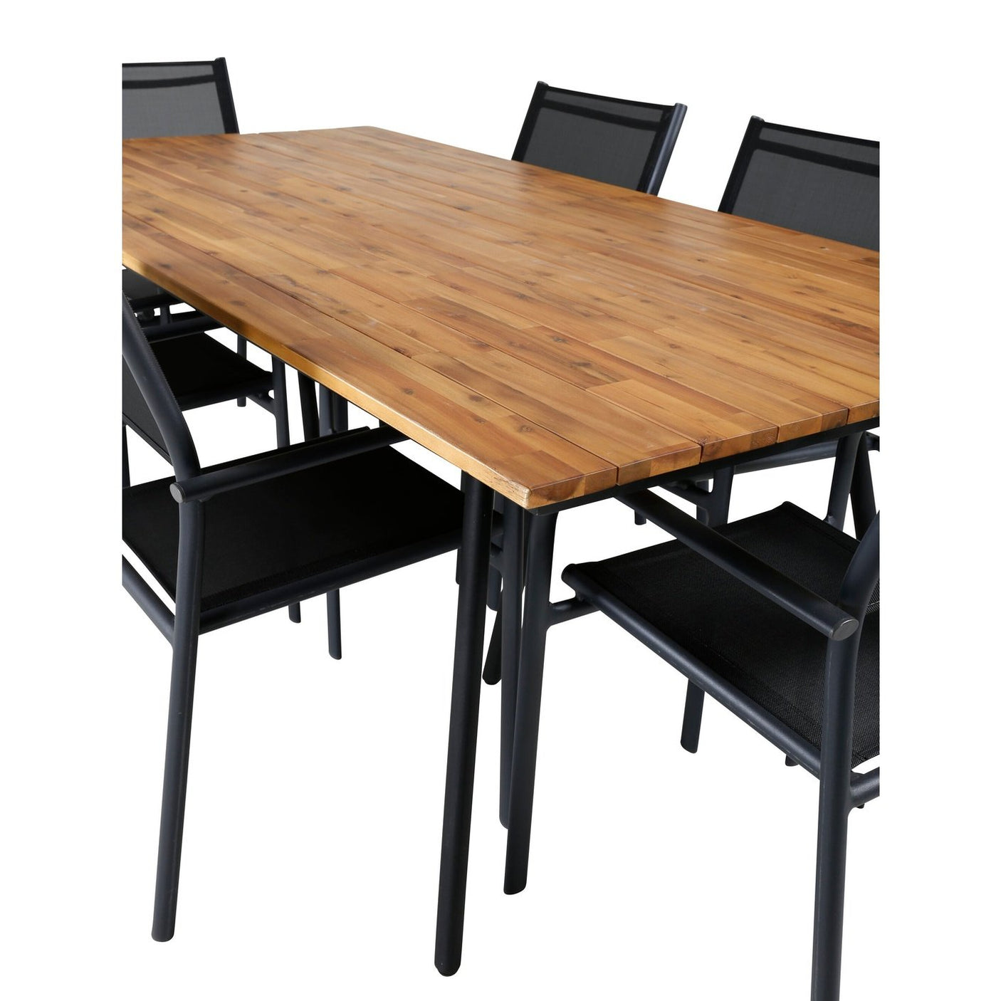 Chan spisebord 200cm + Santorini Armstol Venture Design Spisegruppe