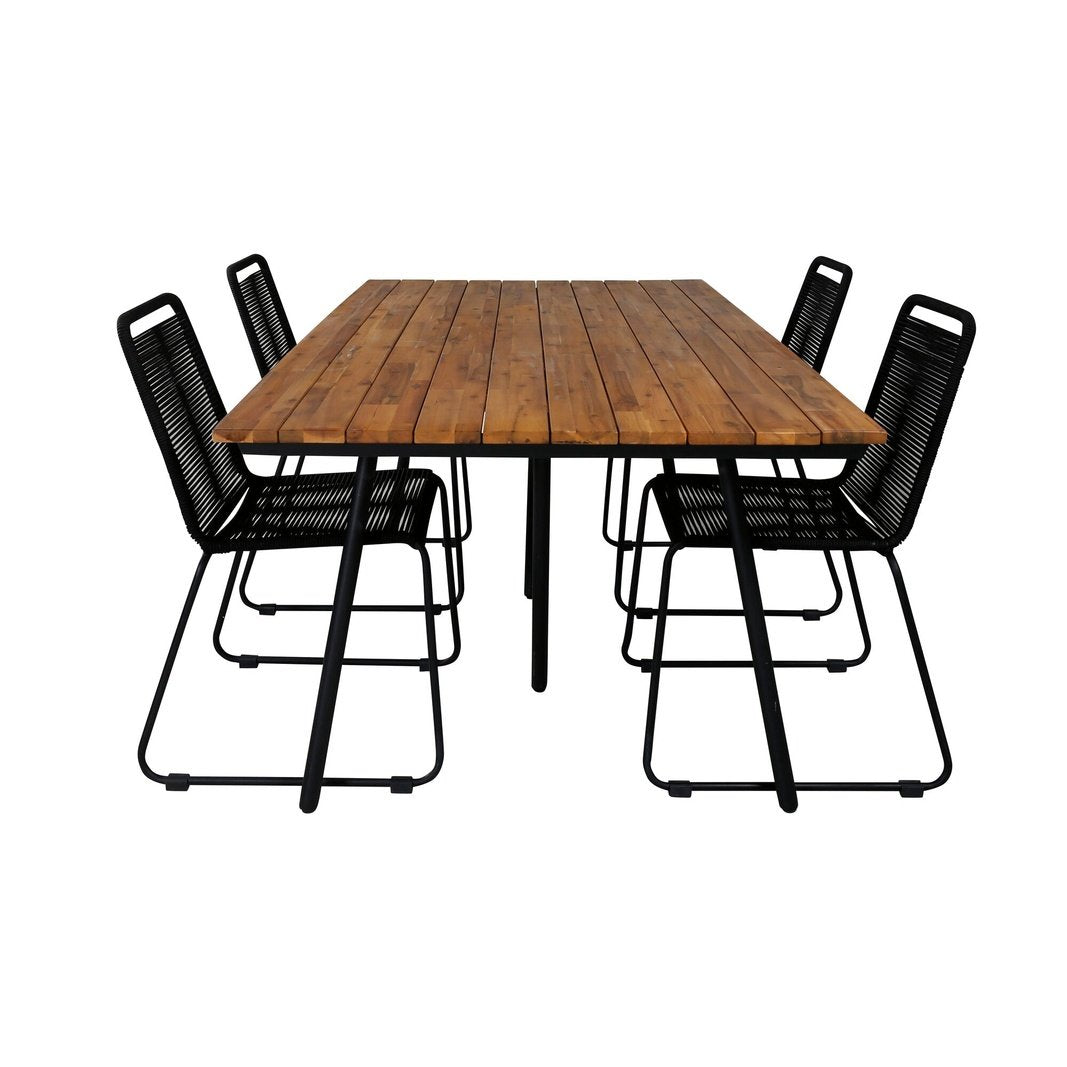 Chan spisebord 200cm + Lindos Venture Design Spisegruppe