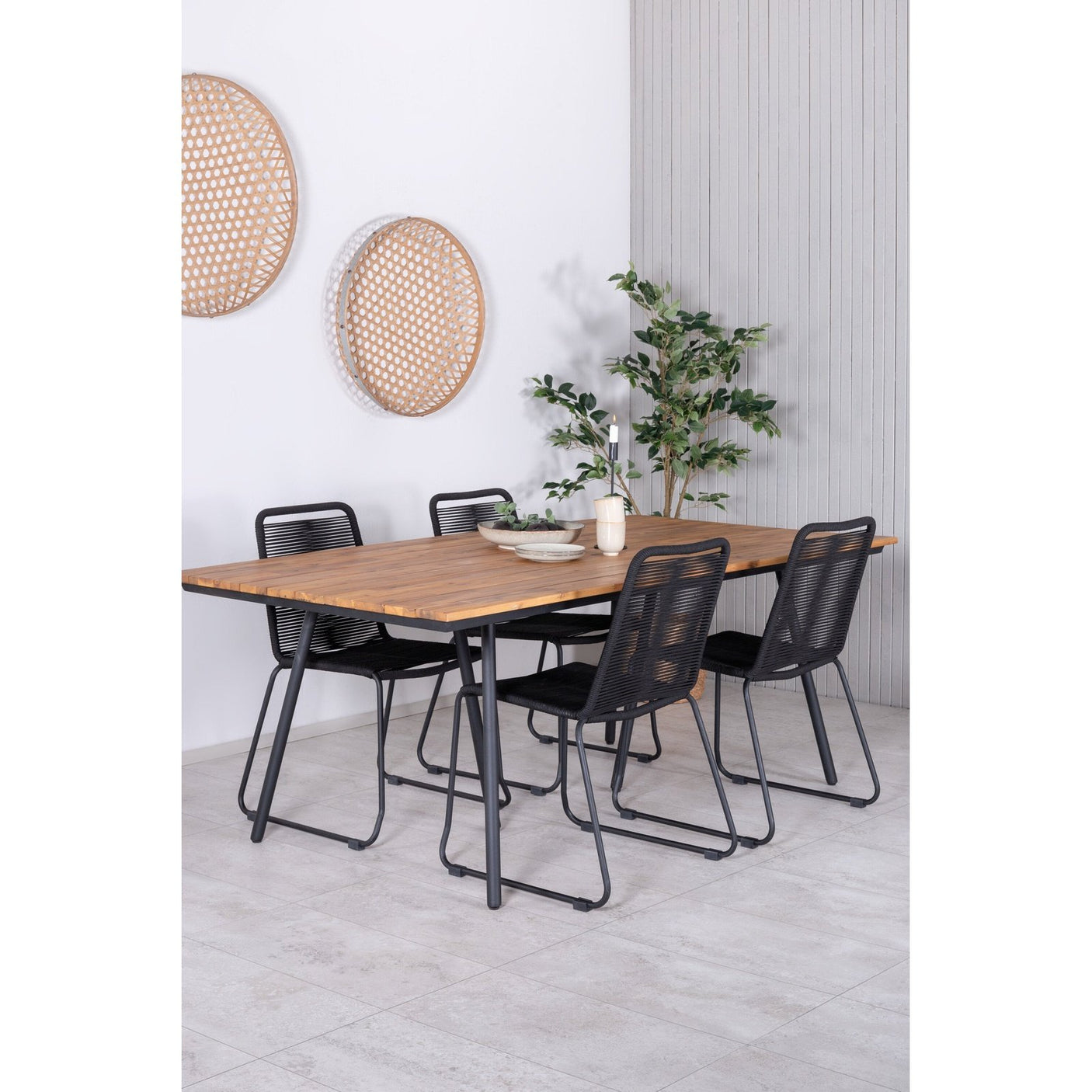 Chan spisebord 200cm + Lindos Venture Design Spisegruppe