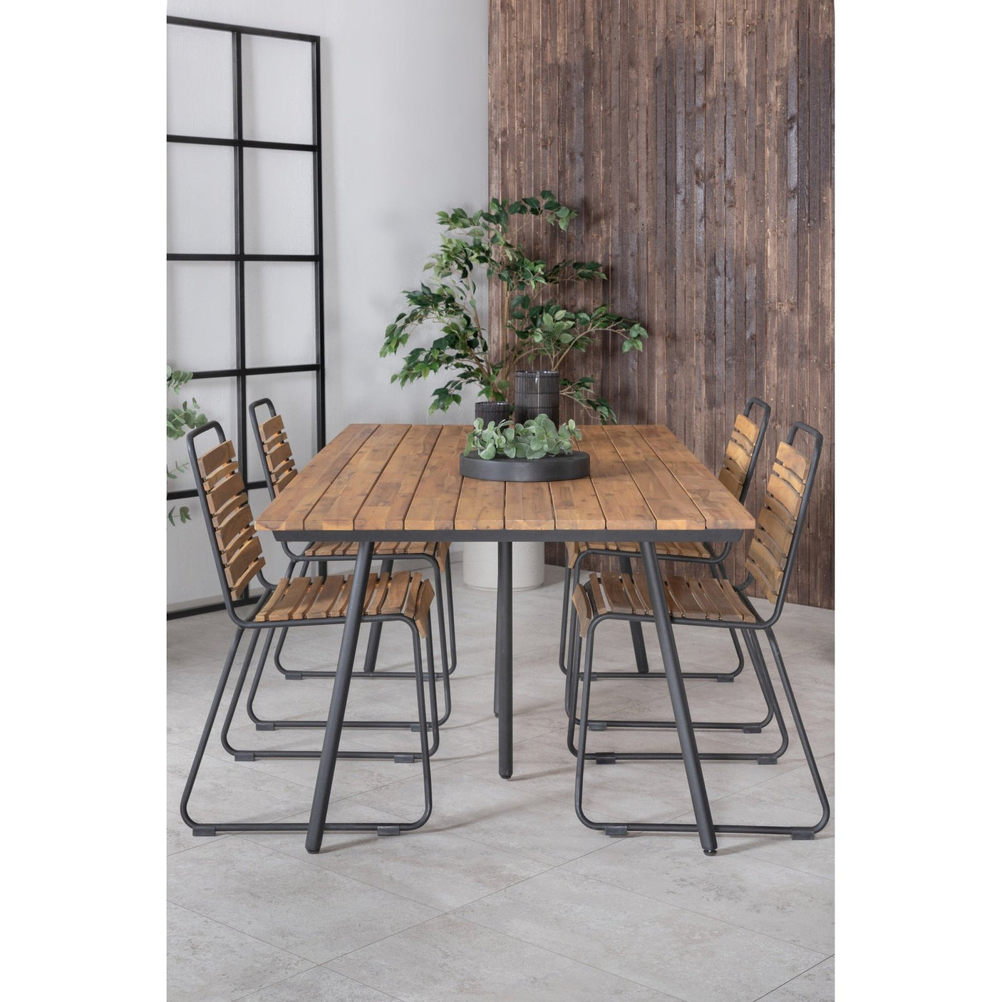 Chan spisebord 200cm + Bois spisestoler Venture Design Spisegruppe