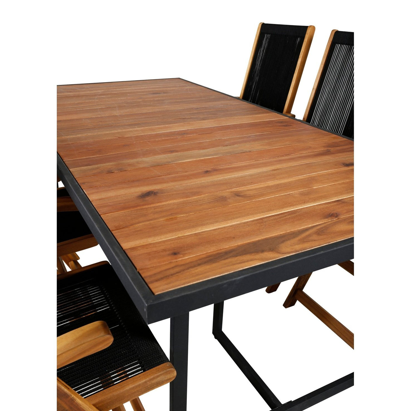 Khung spisebord/ 200*100cm + Liten John stol / Venture Design Spisegruppe