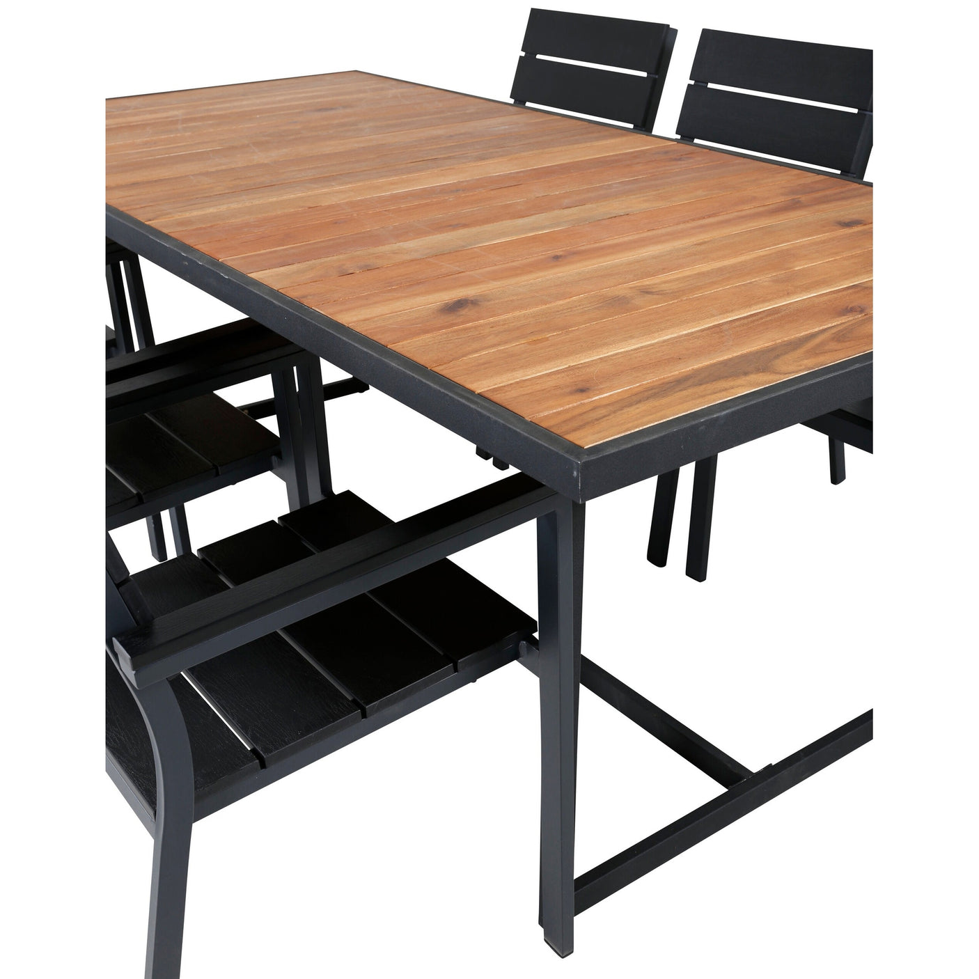 Khung Spisebord/ 200*100cm + Levels stol Venture Design Spisegruppe
