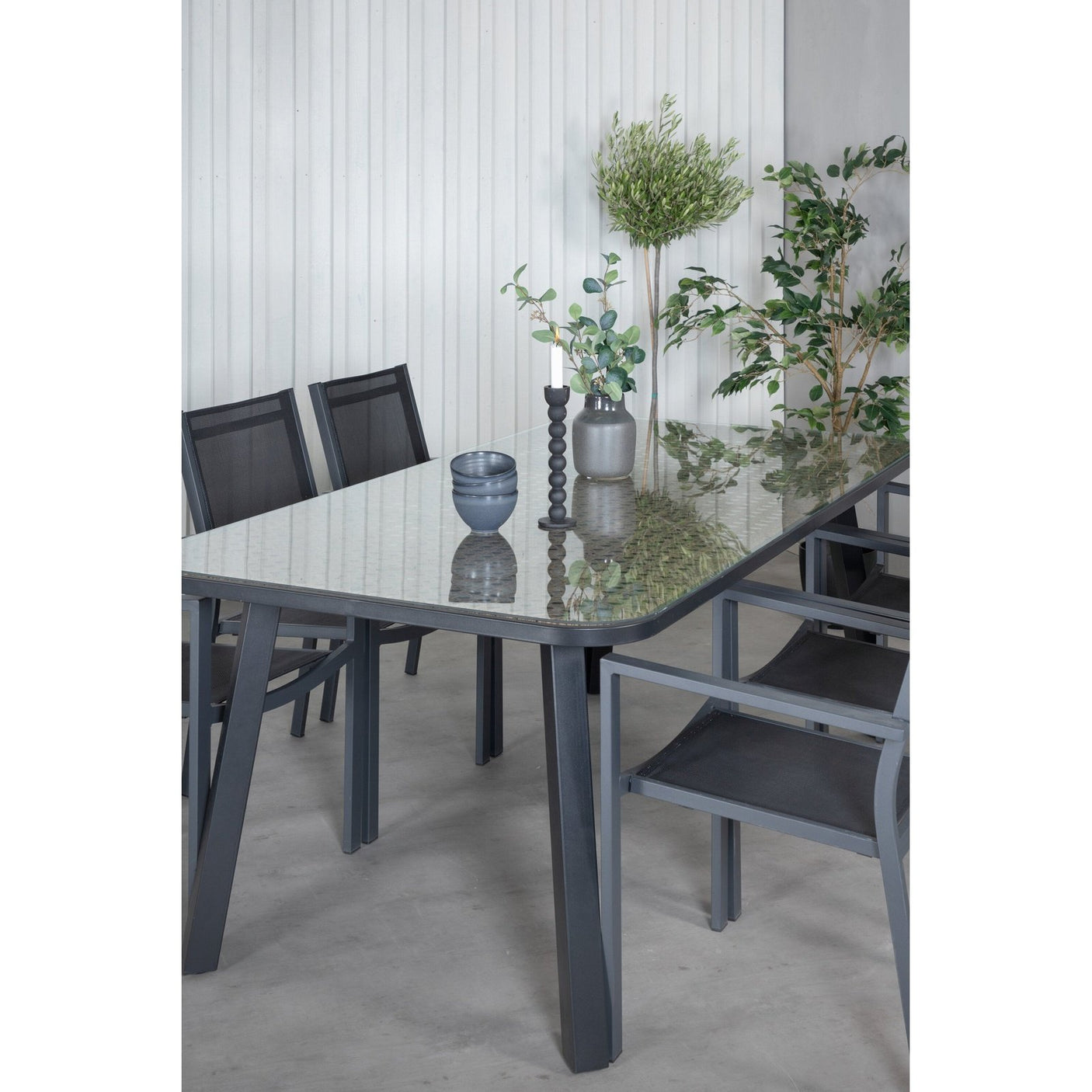 Paola spisebord 200*100 + Copacabana Venture Design Spisegruppe