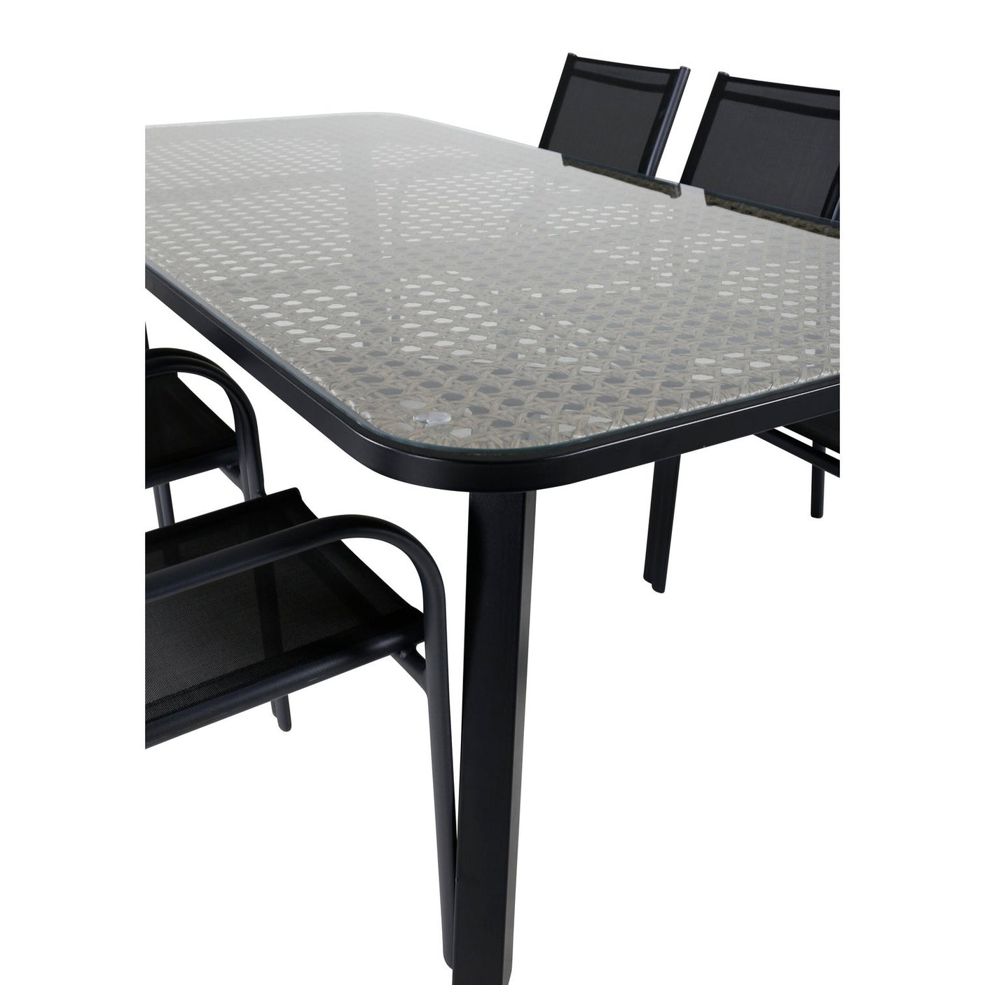 Paola spisebord 200*100 + Santorini Armstol Venture Design Spisegruppe
