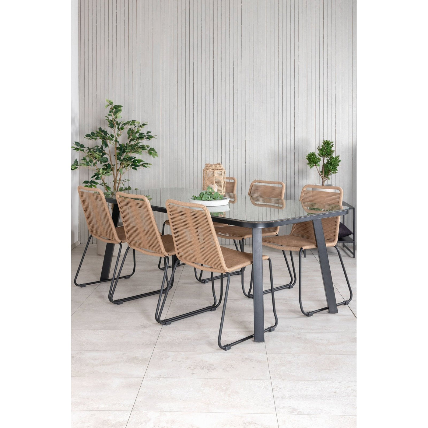 Paola spisebord 200*100 + Lindos Venture Design Spisegruppe
