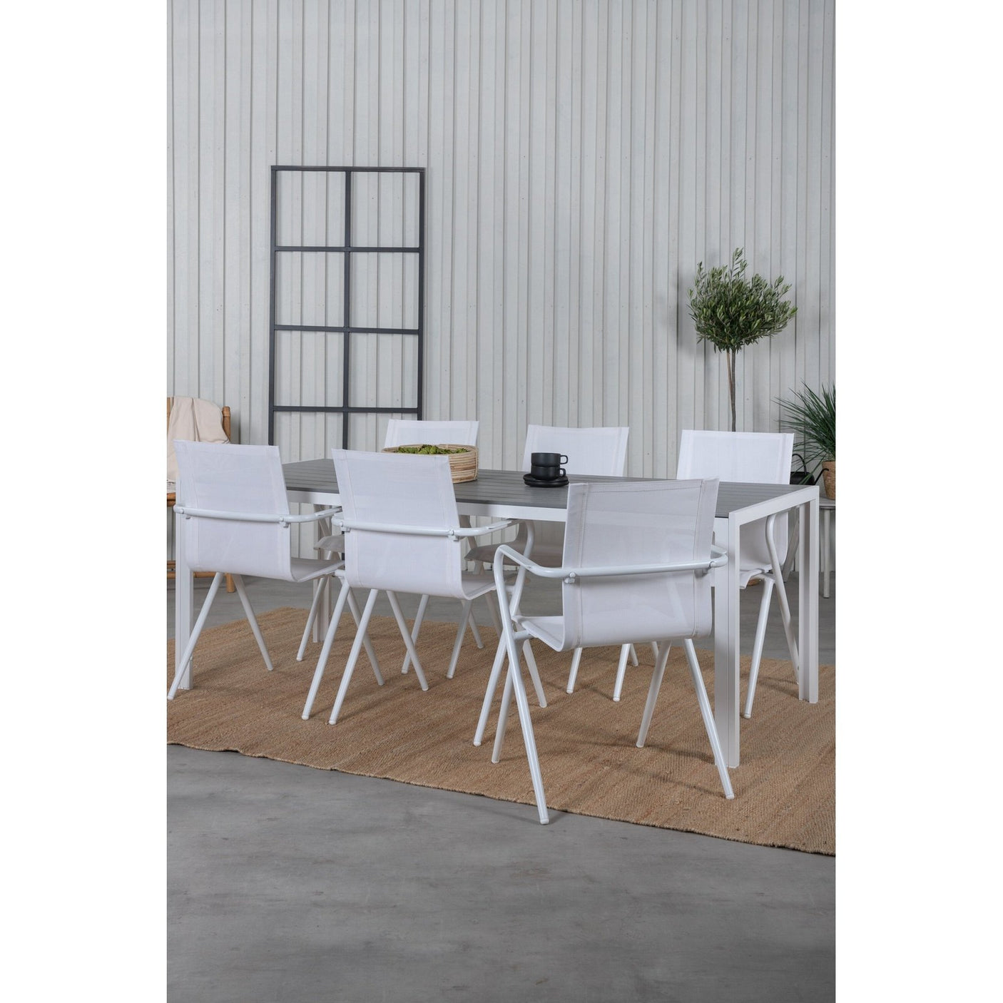 Break bord 205*90 + Alina spisestoler Venture Design Spisegruppe