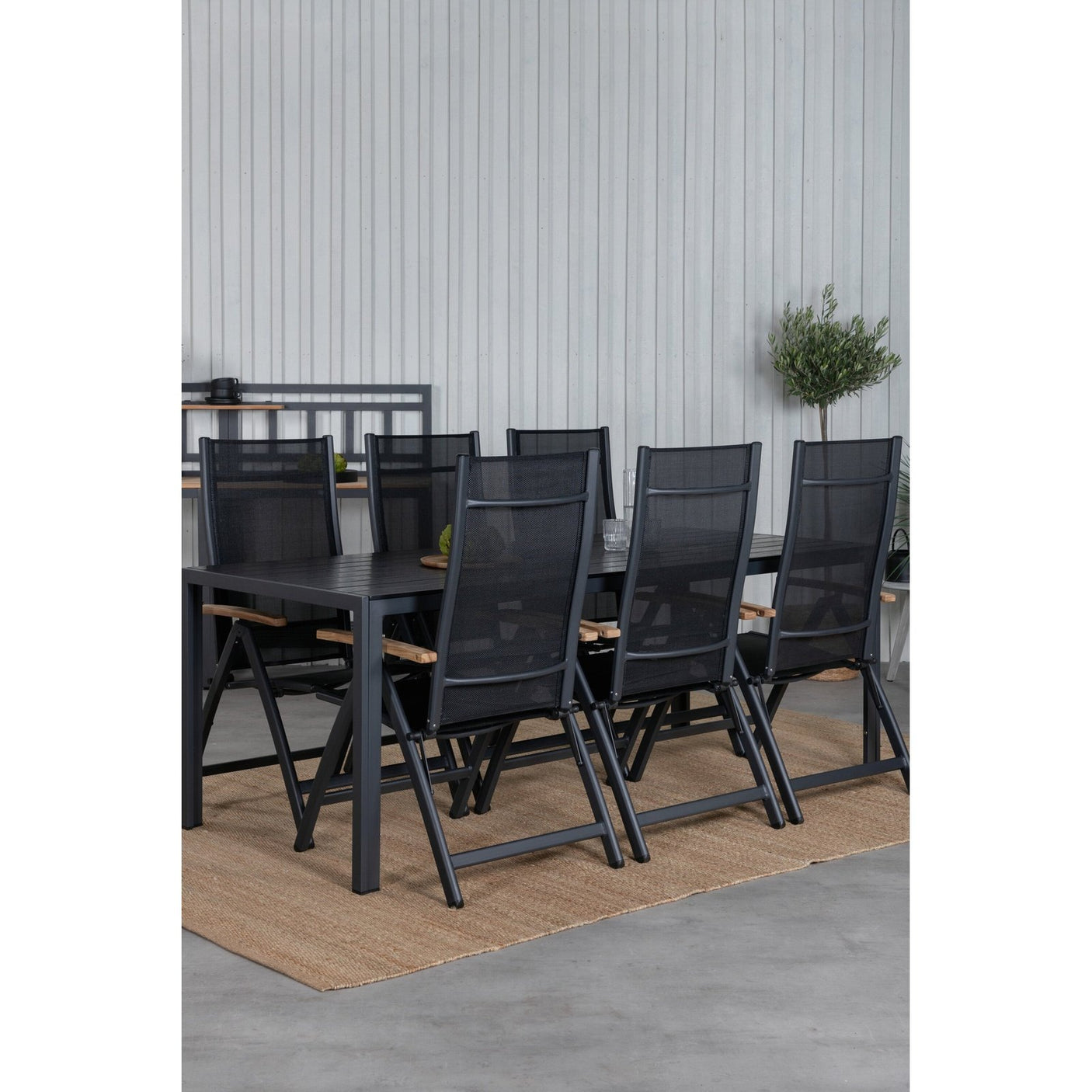 Break Table 205*90 + Panama lettstol Venture Design Spisegruppe