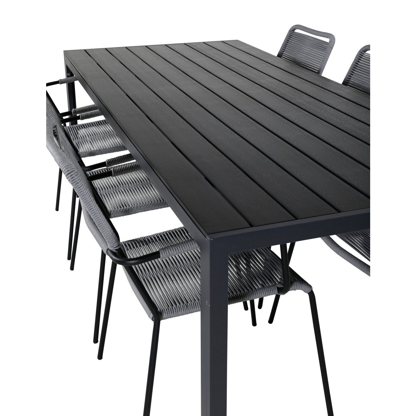 Pause bord 205*90 + Lindos Lenestol Venture Design Spisegruppe