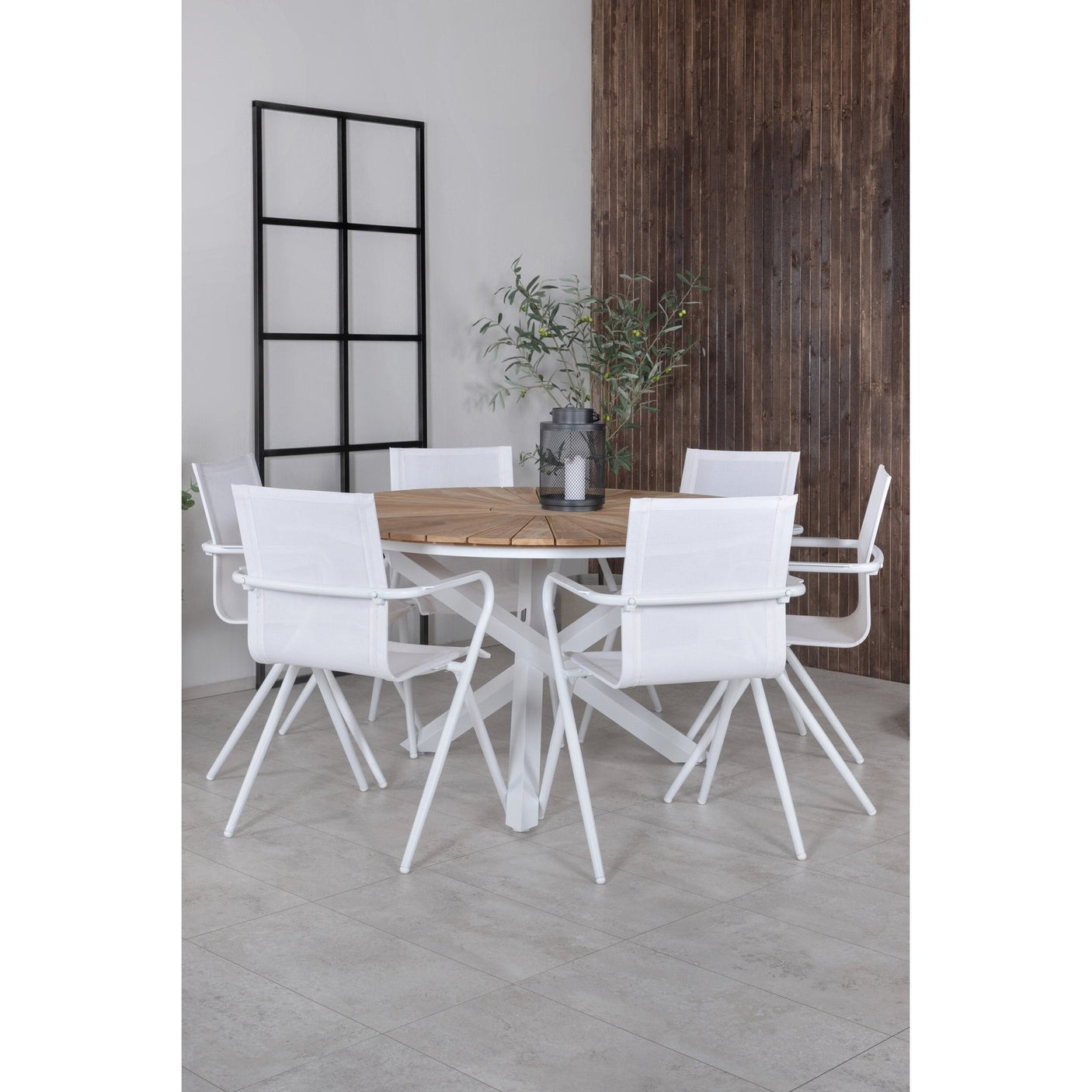 Mexico Table ø 140 + Alina spisestoler Venture Design Spisegruppe