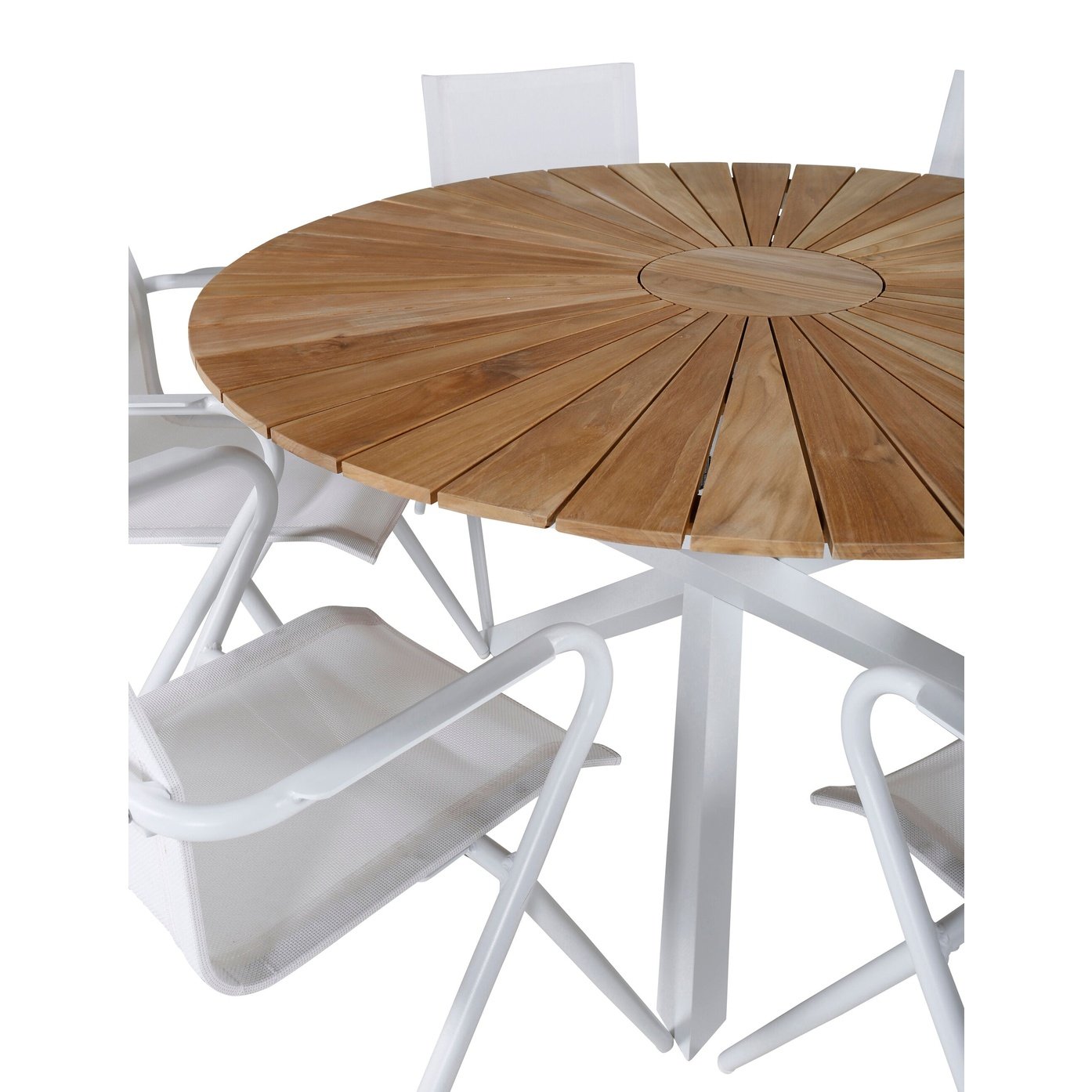 Mexico Table ø 140 + Alina spisestoler Venture Design Spisegruppe