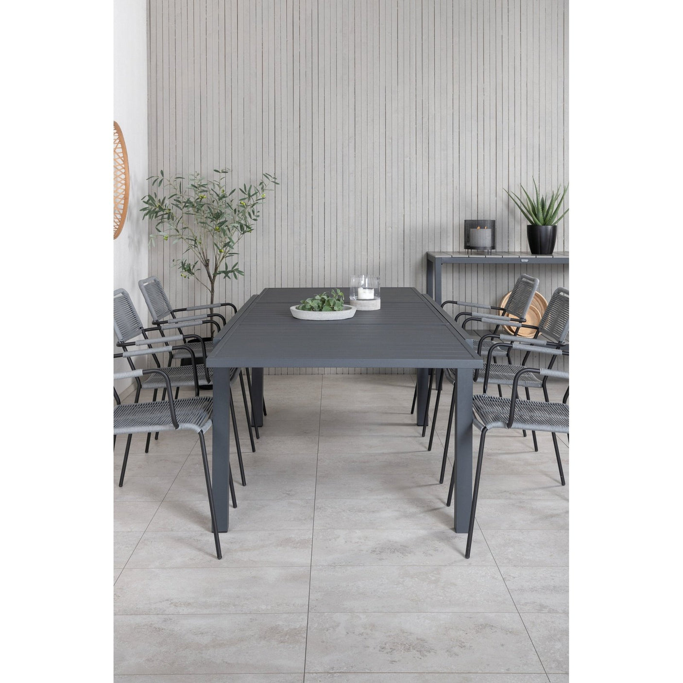 Marbella bord 160/240/+ Lindos Lenestol Venture Design Spisegruppe