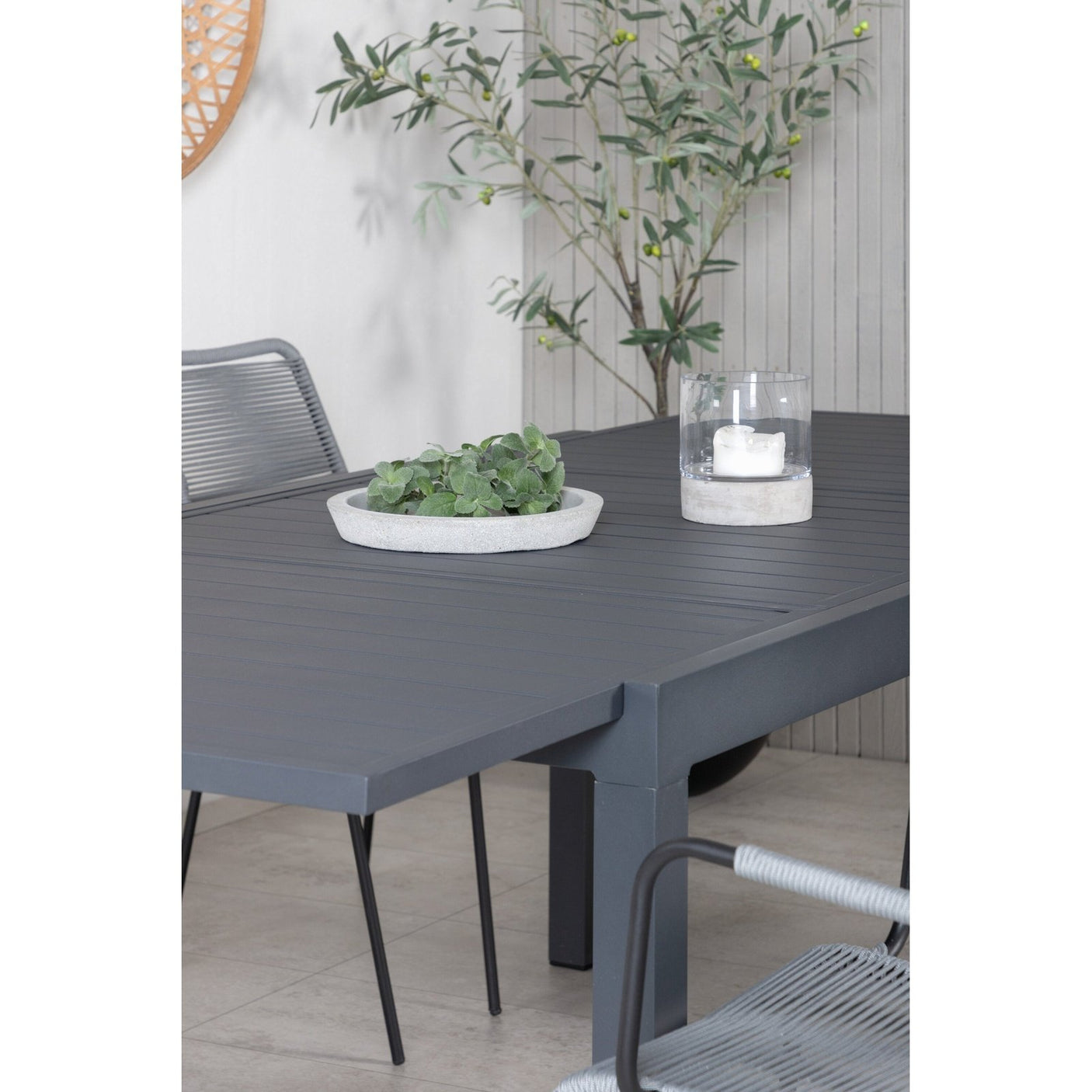 Marbella bord 160/240/+ Lindos Lenestol Venture Design Spisegruppe