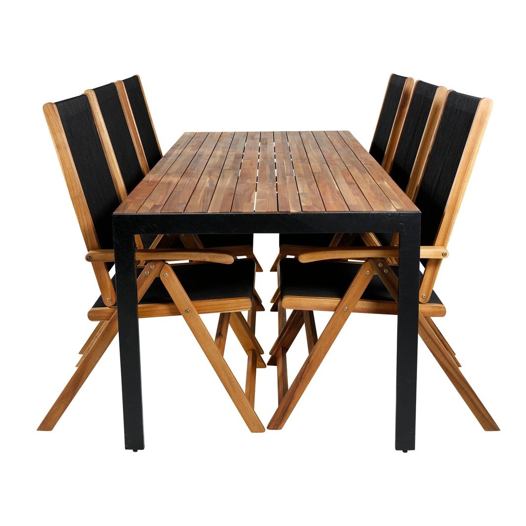 Bois spisebord 205*90cm + Little John stol Venture Design Spisegruppe