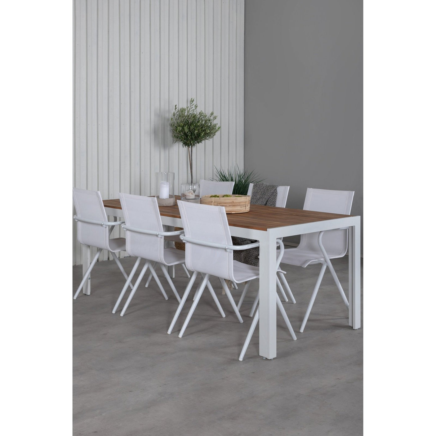 Bois Spisebord 205*90cm + Alina spisestoler Venture Design Spisegruppe