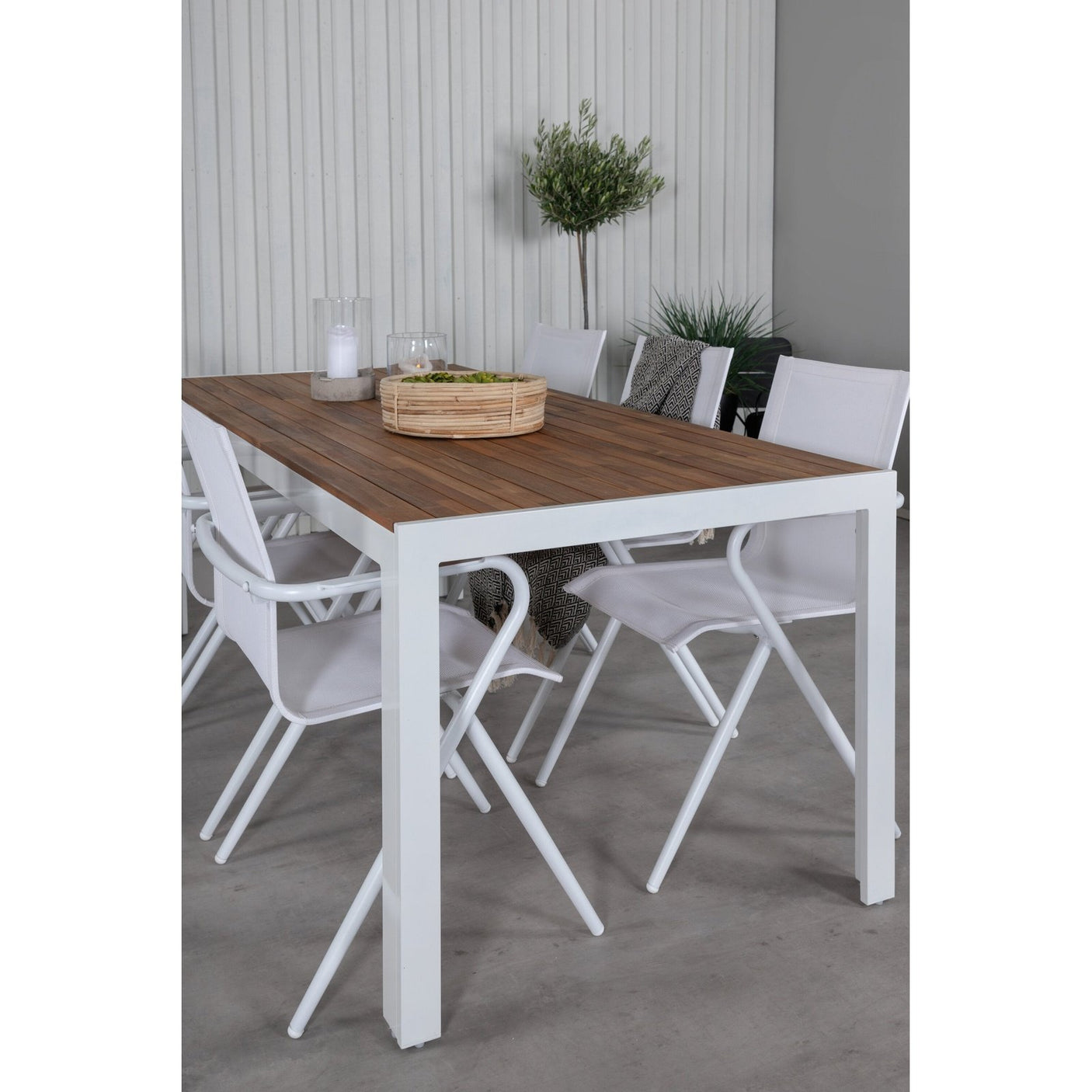 Bois Spisebord 205*90cm + Alina spisestoler Venture Design Spisegruppe