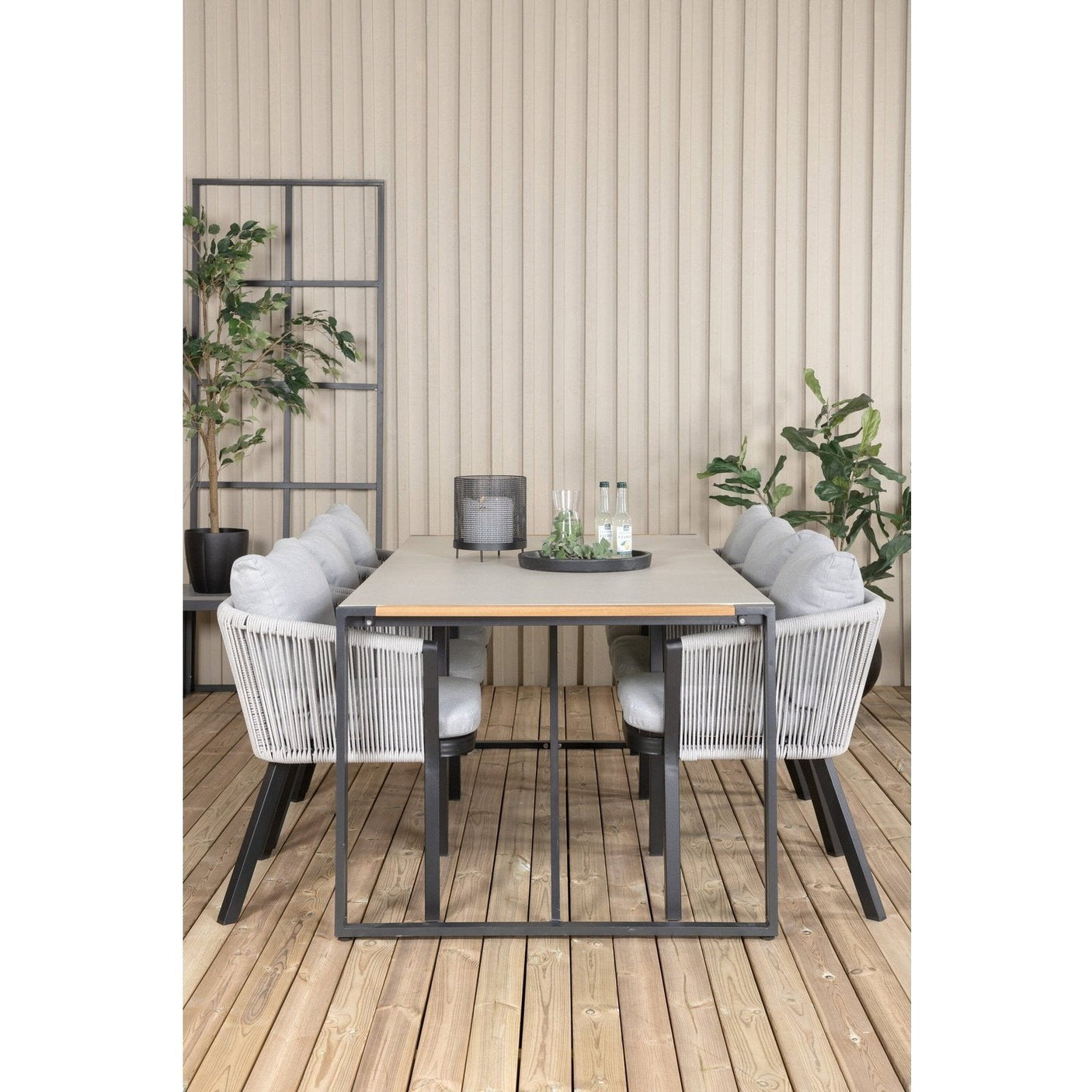 Texas Spisebord 200*100 + Virya spisestoler Venture Design Spisegruppe
