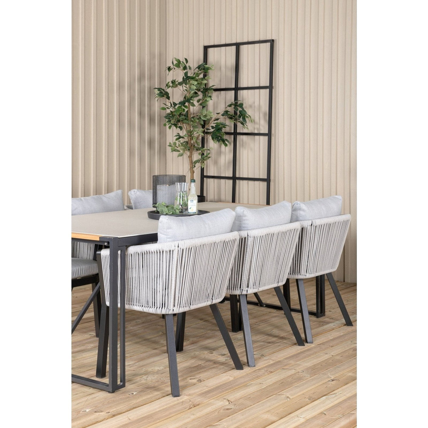 Texas Spisebord 200*100 + Virya spisestoler Venture Design Spisegruppe