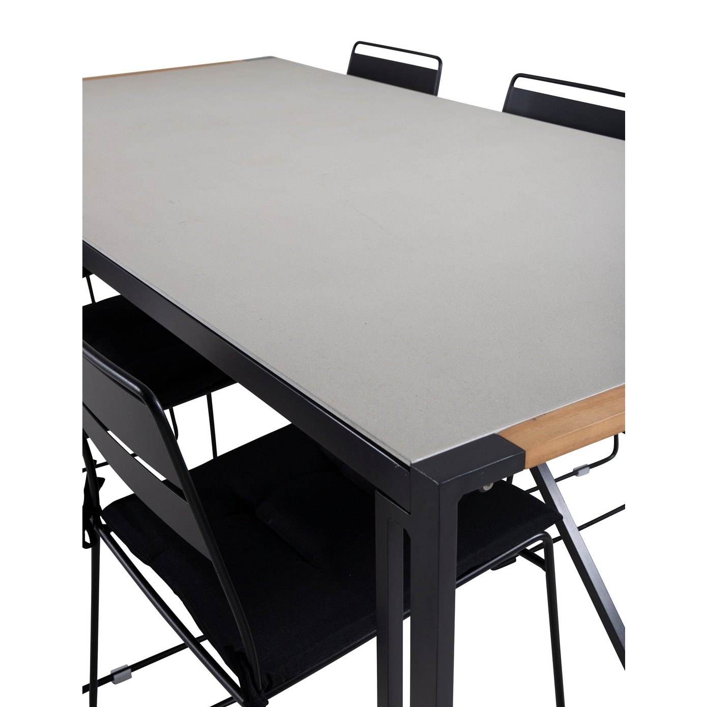 Texas spisebord 200*100 + Lina spisestoler Venture Design Spisegruppe