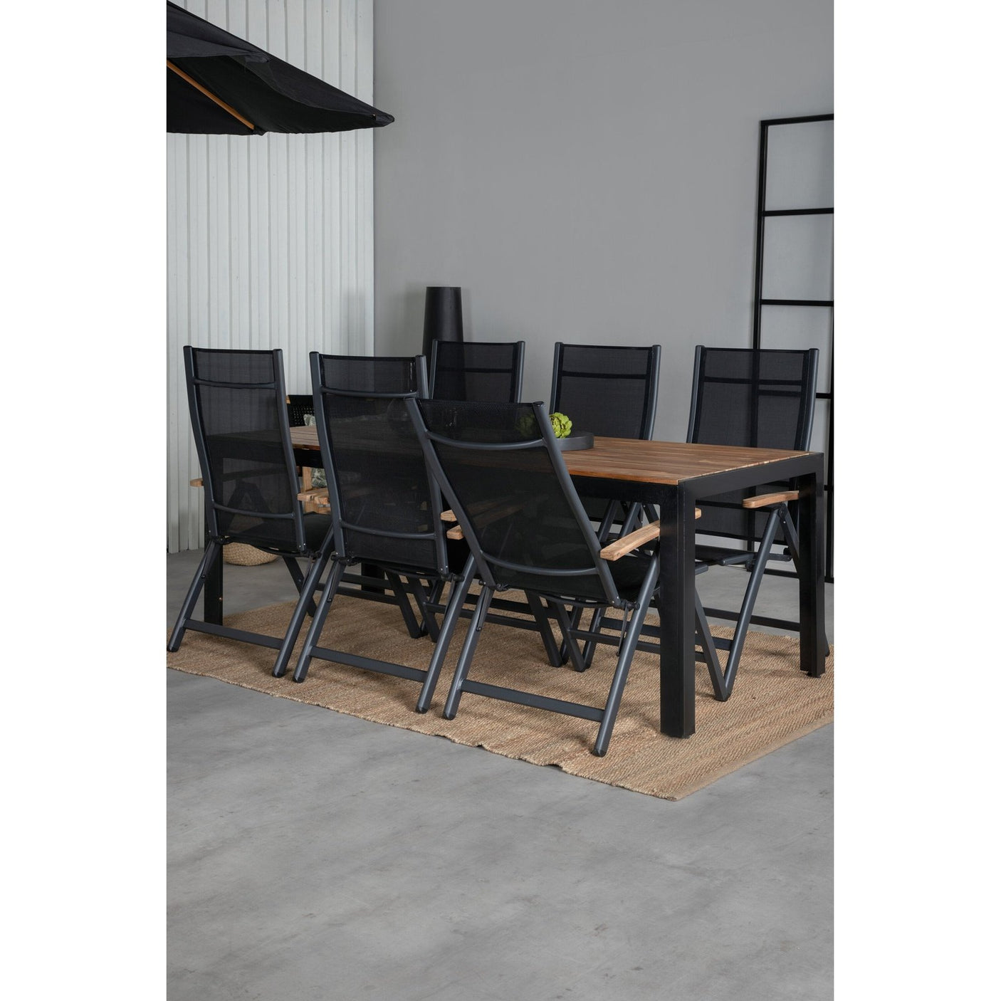 Bois Spisebord 205*90cm + Panama stol Venture Design Spisegruppe
