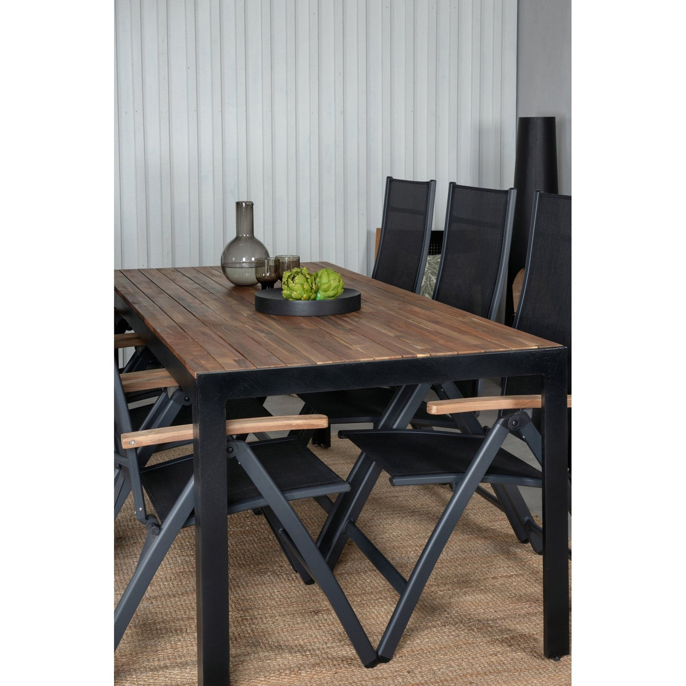Bois Spisebord 205*90cm + Panama stol Venture Design Spisegruppe