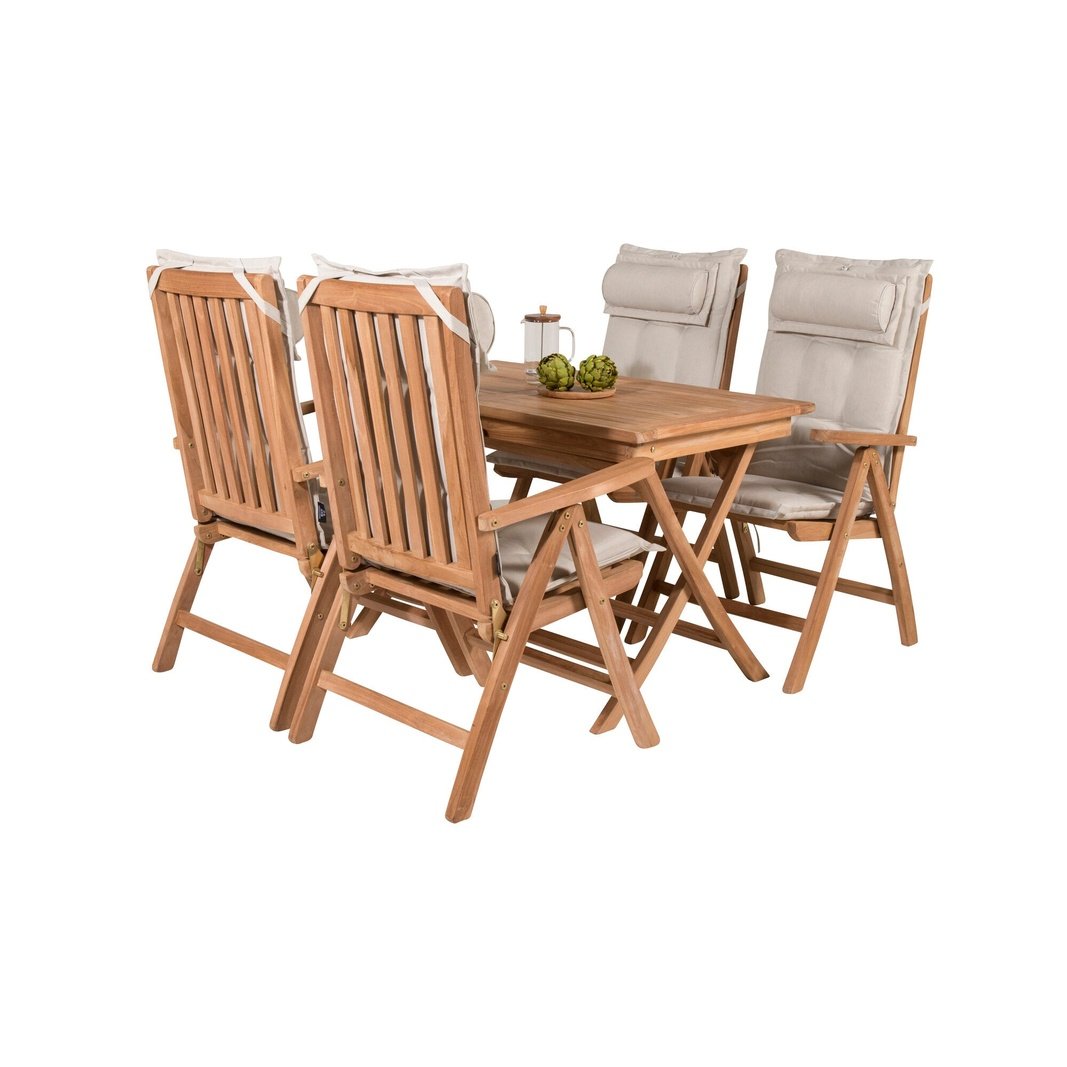 Kenya Spisebord 120*70*H75 + Kenyaisjon Stol Venture Design Spisegruppe