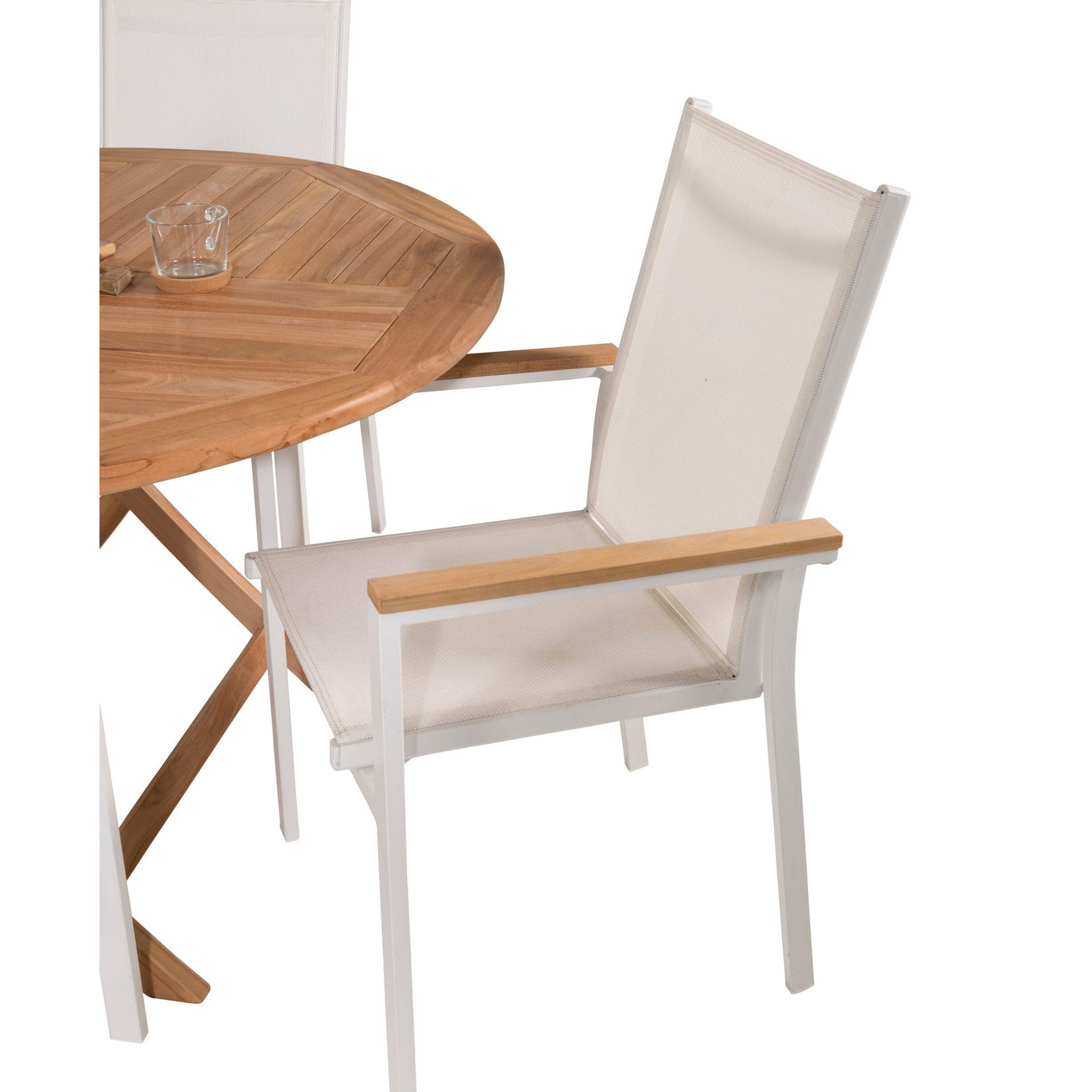 Kenya Rundt Spisebord ø120cm + Texas stoler / Venture Design Spisegruppe