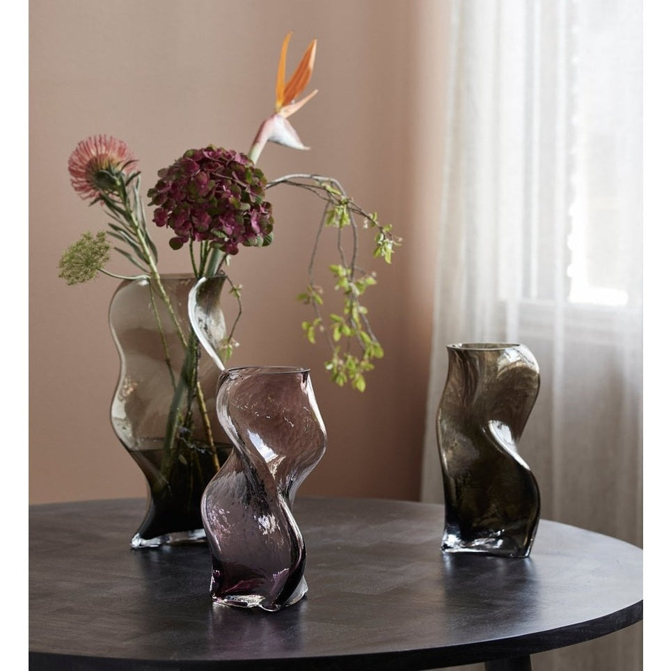 SABLE vase i glass h30 cm - lilla Nordal VASEBOWL