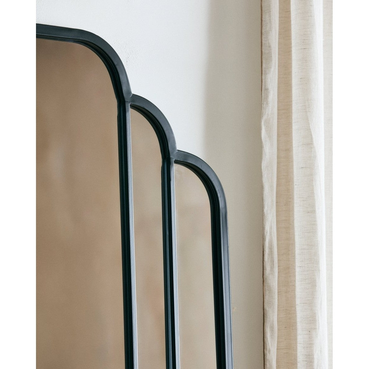 SKYLARK stort speil i jern - 200x100 cm - sort Nordal MIRRORS