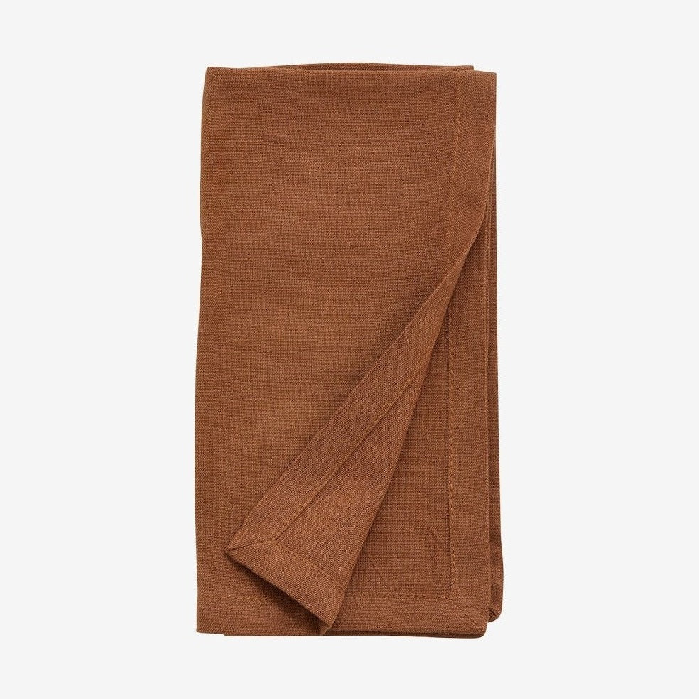 Stofftørkle i bomull - 40x40 cm - brun Nordal TABLECLOTH