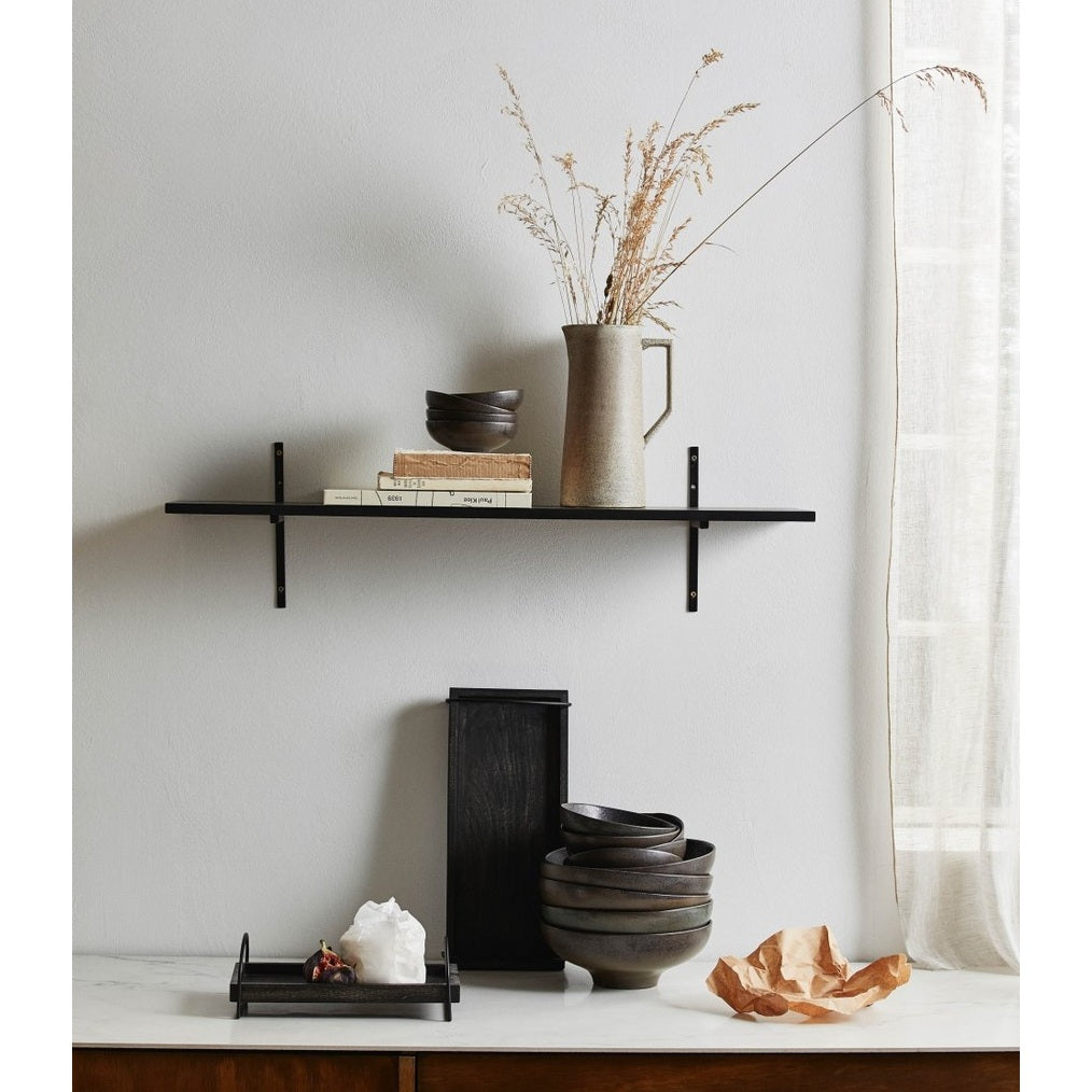 TANO hylle, tre - sort Nordal SHELVES