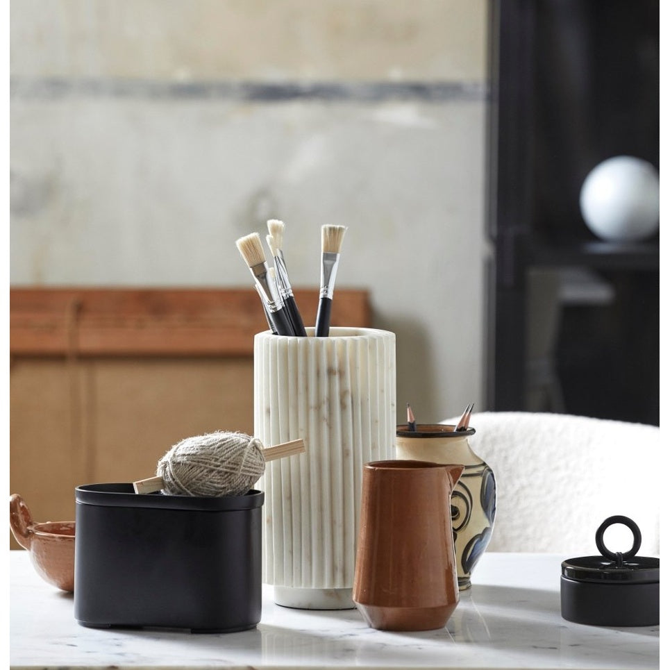 TAZA oppbevaringskrukke - sort Nordal DECO ITEMS