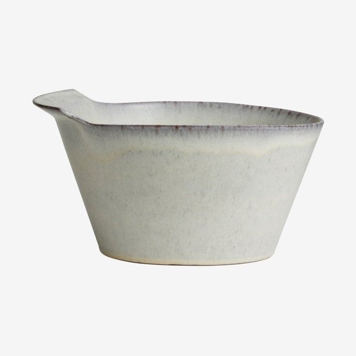 TORC keramisk skål med håndtak - L - ø26 cm - off white Nordal TABLEWARE
