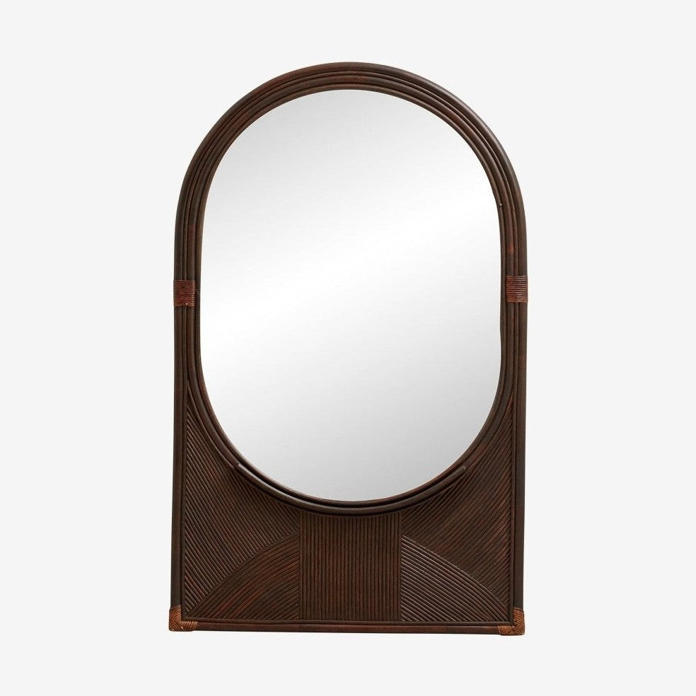 TURA speil med treramme - 140x85 cm - brun Nordal MIRRORS