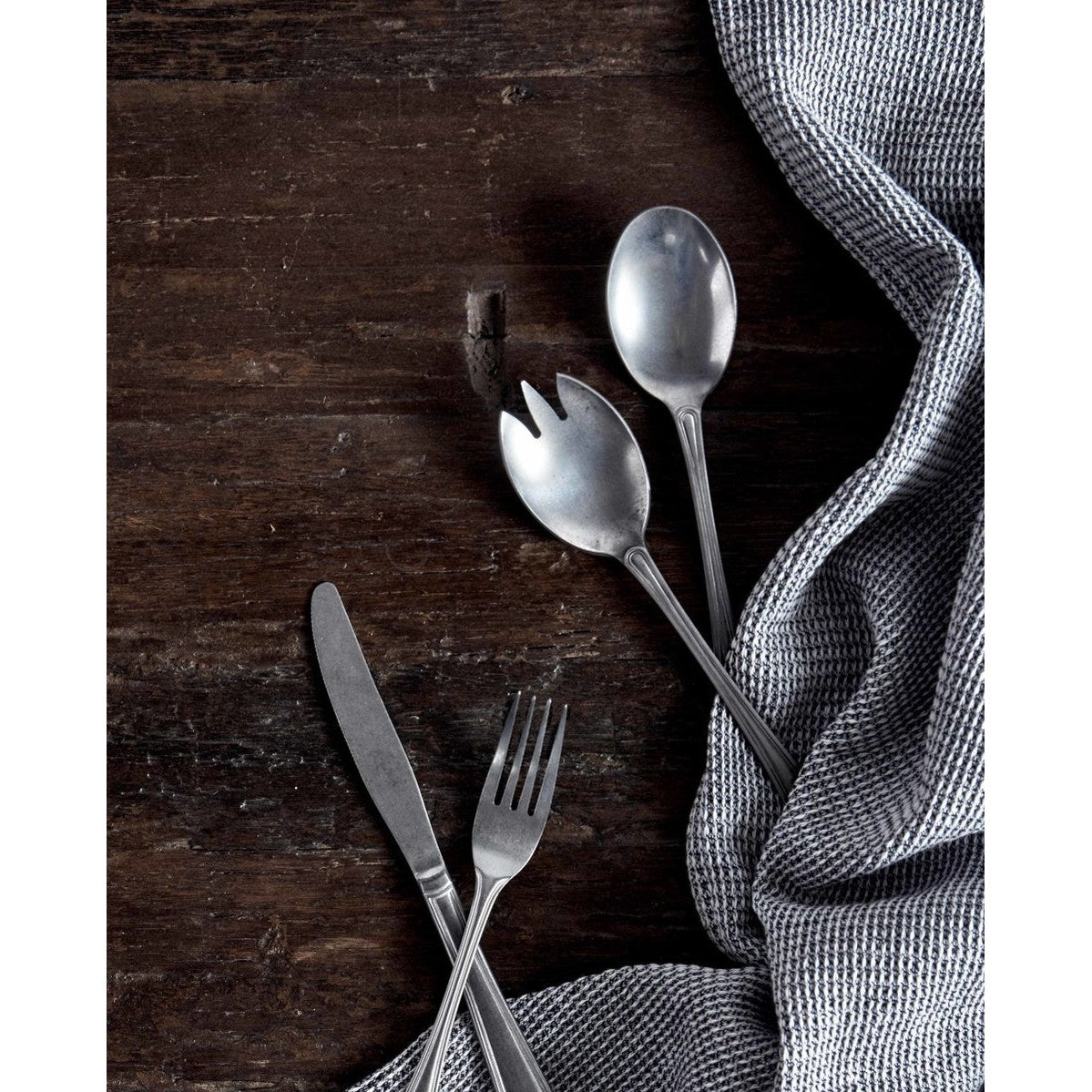 Waffelkjøtt - hvit/sort Nordal KITCHENTEX