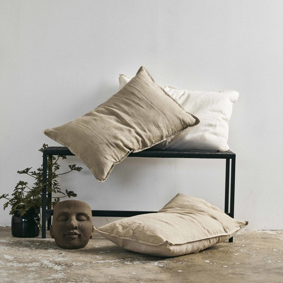 VELA-pussytrekk av bomull - 50x70 - sand Nordal PILLOWS
