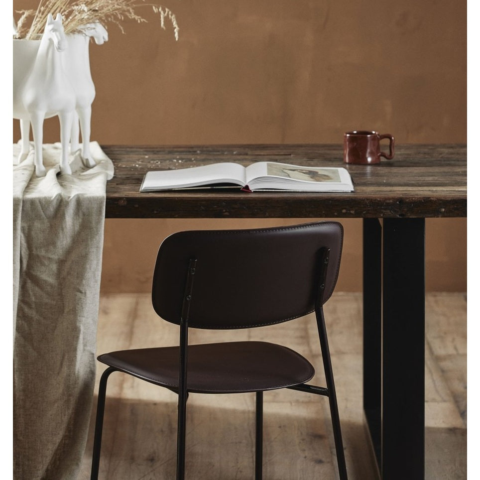 VINTAGE spisebord i tre og jern - 220x100 - natur/sort Nordal TABLES