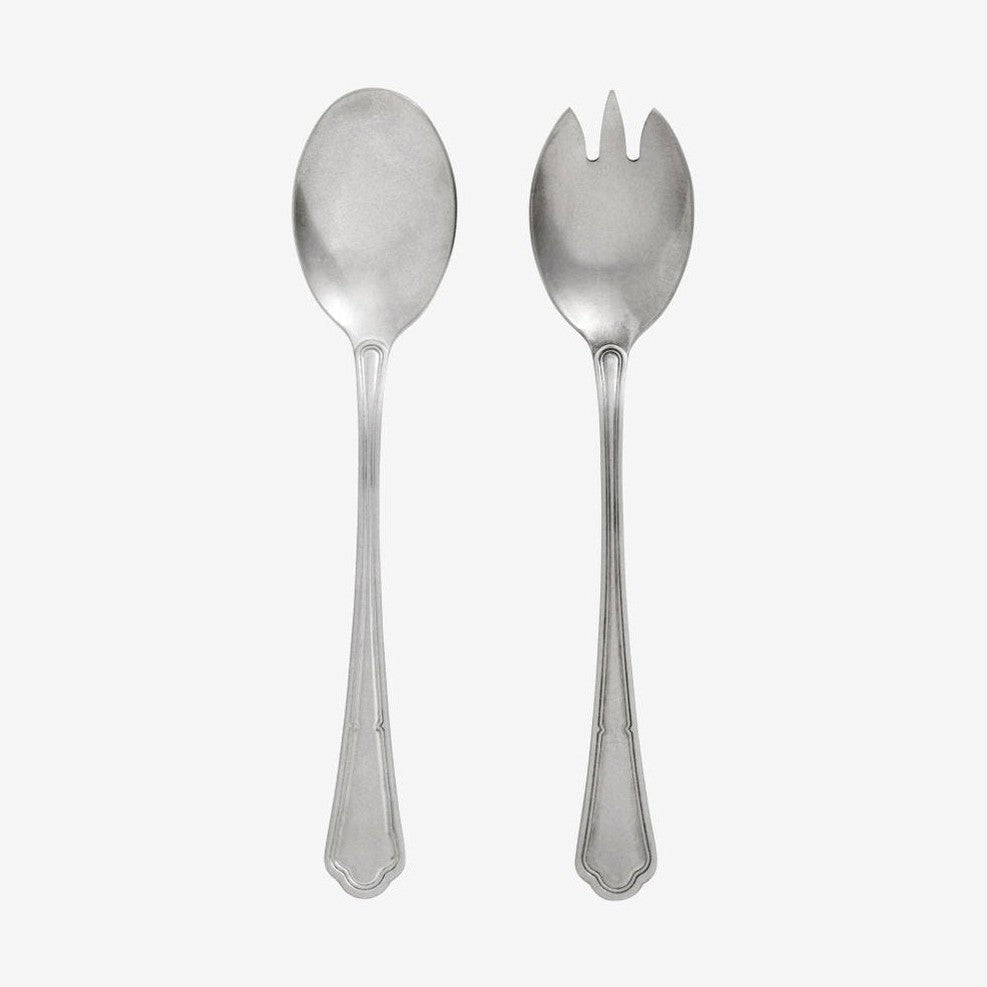 CARUM salatbestick m/vintage look - 2 deler - rustfritt stål Nordal CUTLERY