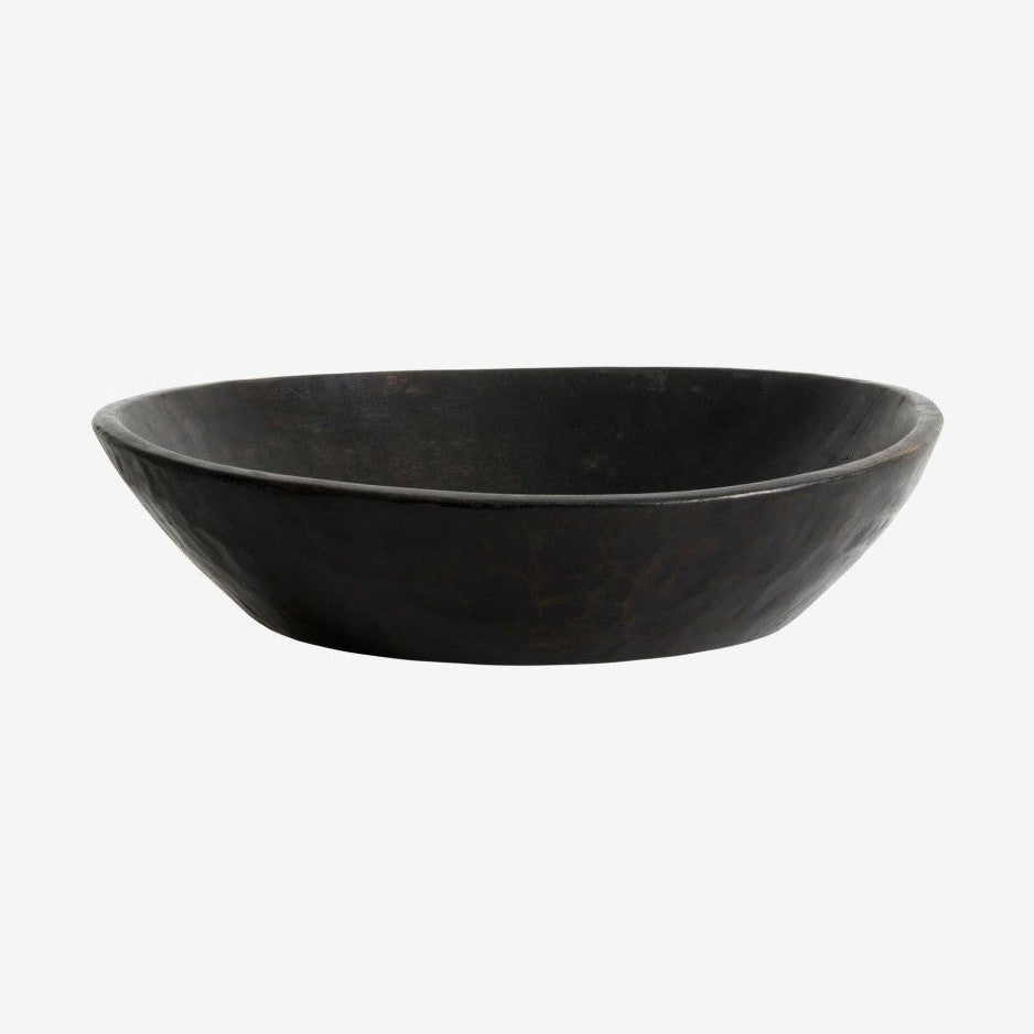 WOODEN original indisk skål i tre - ø40 cm - svart Nordal TRAYETAGER
