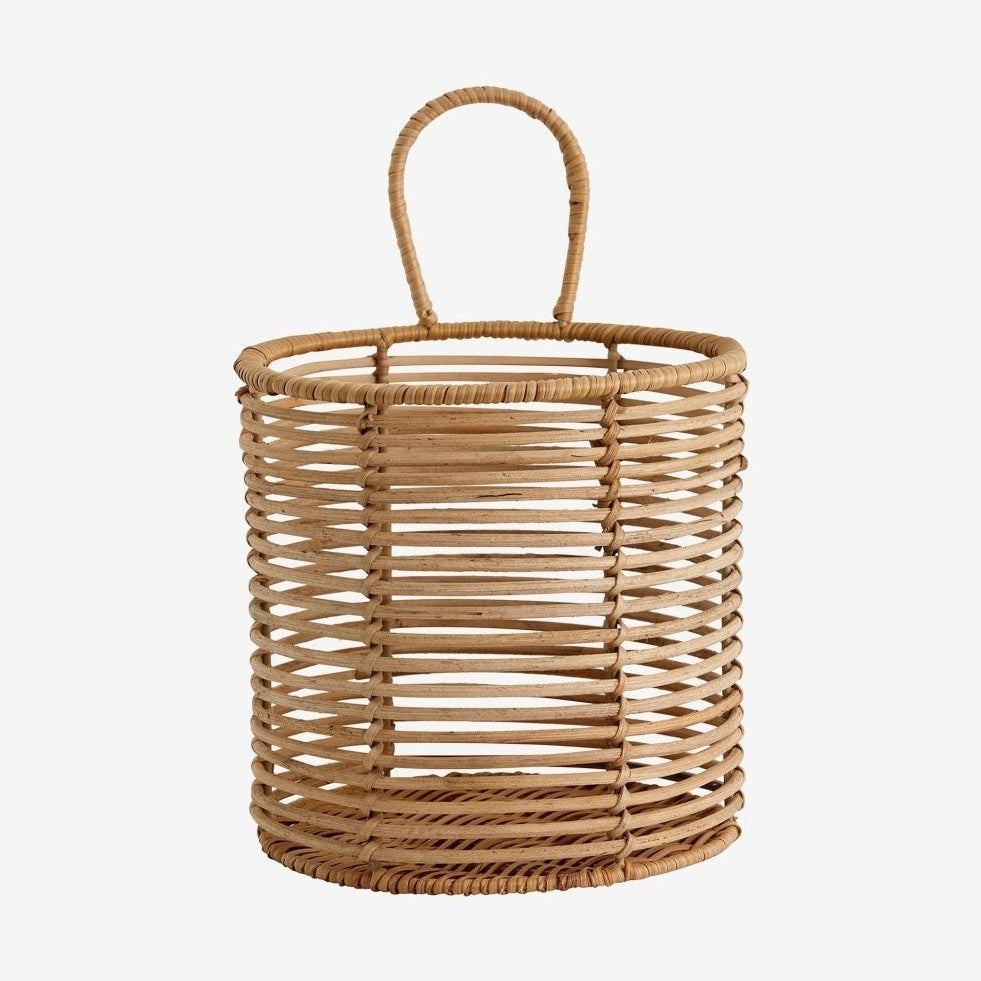 ZADAR fletningskurv i rattan - ø18 cm - natur Nordal STORAGE