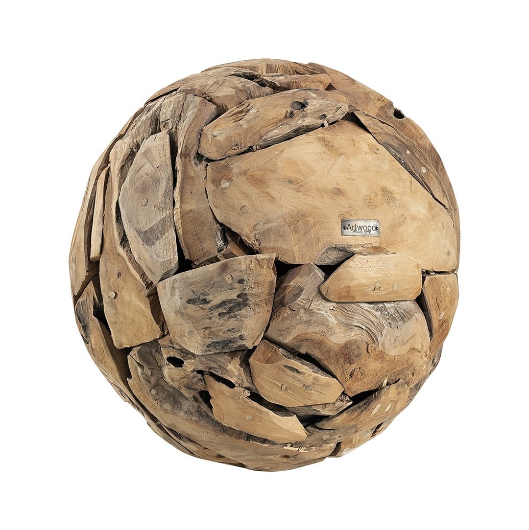 VAIL GLOBE Large Artwood Pynteartikler