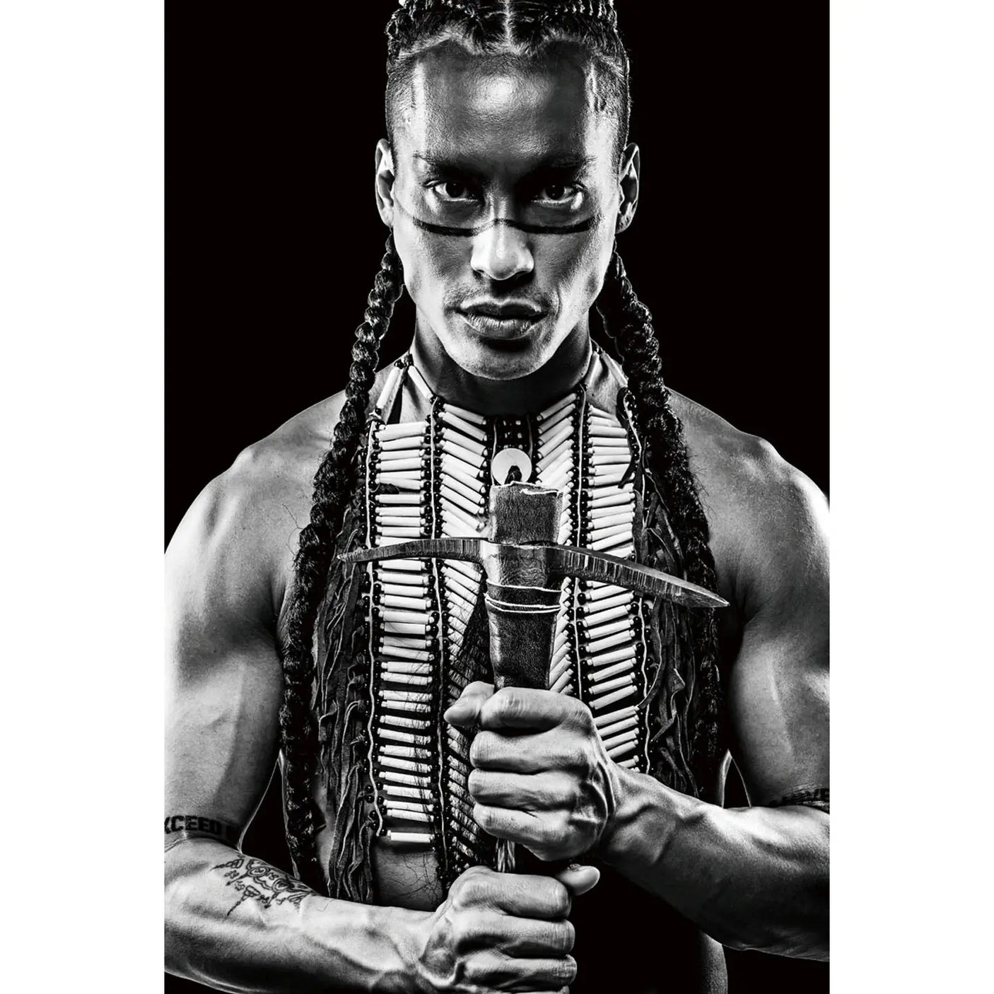 Glass picture warrior man Homefactory Bilde