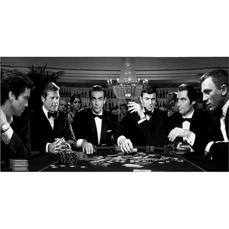 Glass picture All James Bond casino Homefactory Bilde