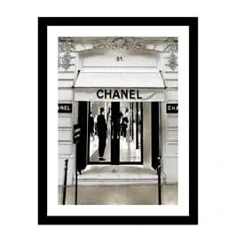 Glass picture w/frame Chanel Homefactory Bilde