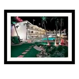 Glass picture w/frame Garden Motell Homefactory Bilde