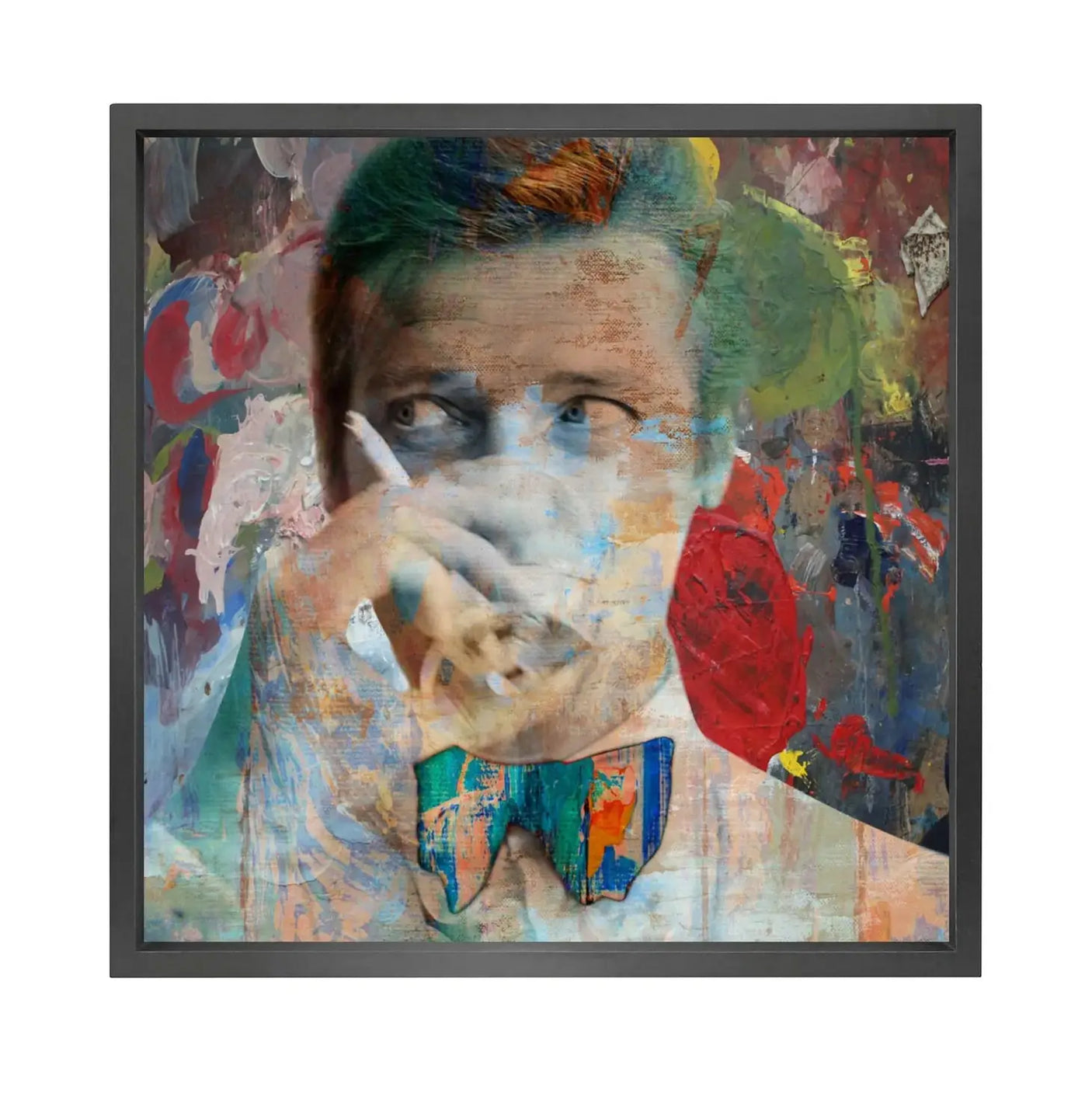 Canvas picture black frame Roger Moore Homefactory Bilde