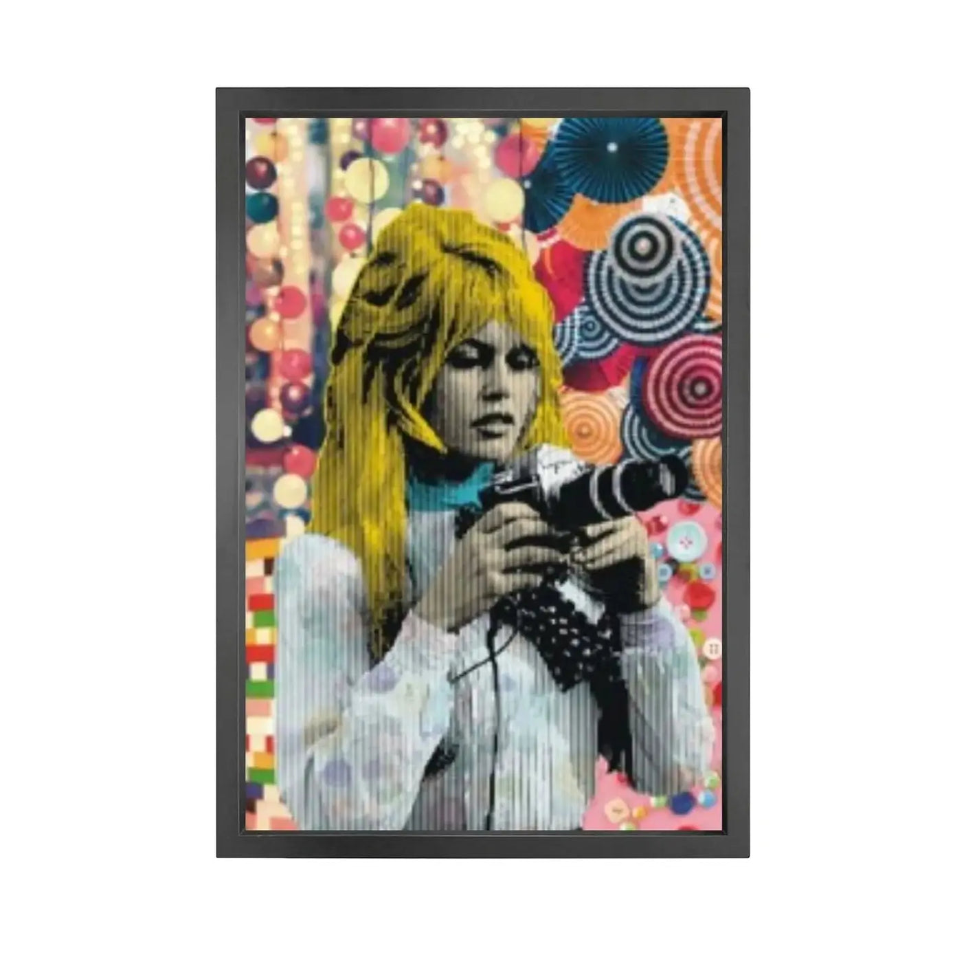 Canvas picture black frame Brigitte Bardot Homefactory Bilde