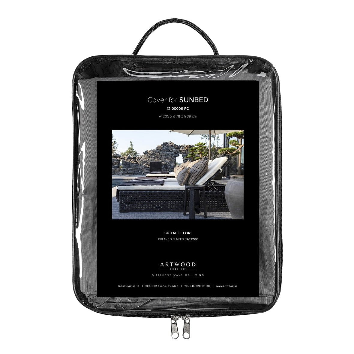 SUNBEDS beskyttelsestrekk Artwood Møbeltrekk