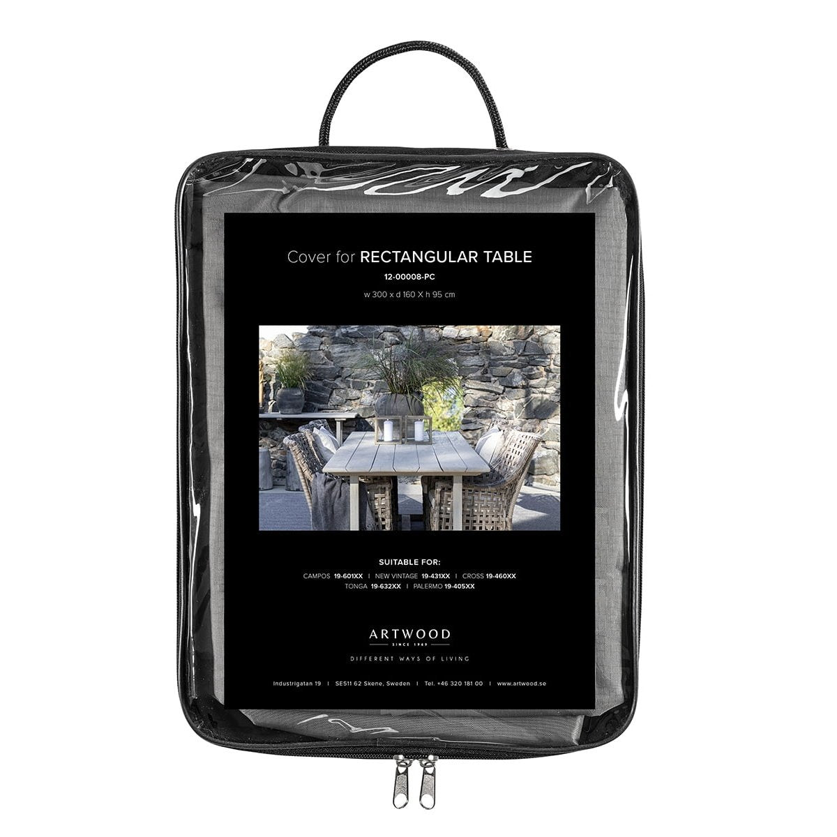 RECTANGULAR TABLE LARGE Artwood Møbeltrekk