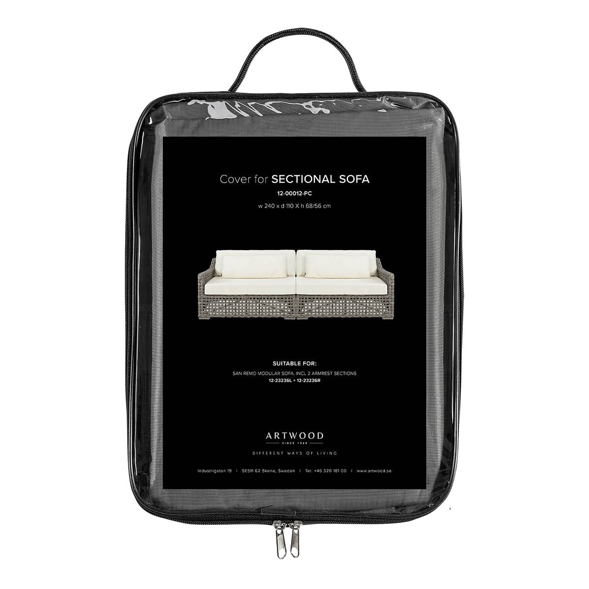 SAN REMO - beskyttelsestrekk Artwood Møbeltrekk