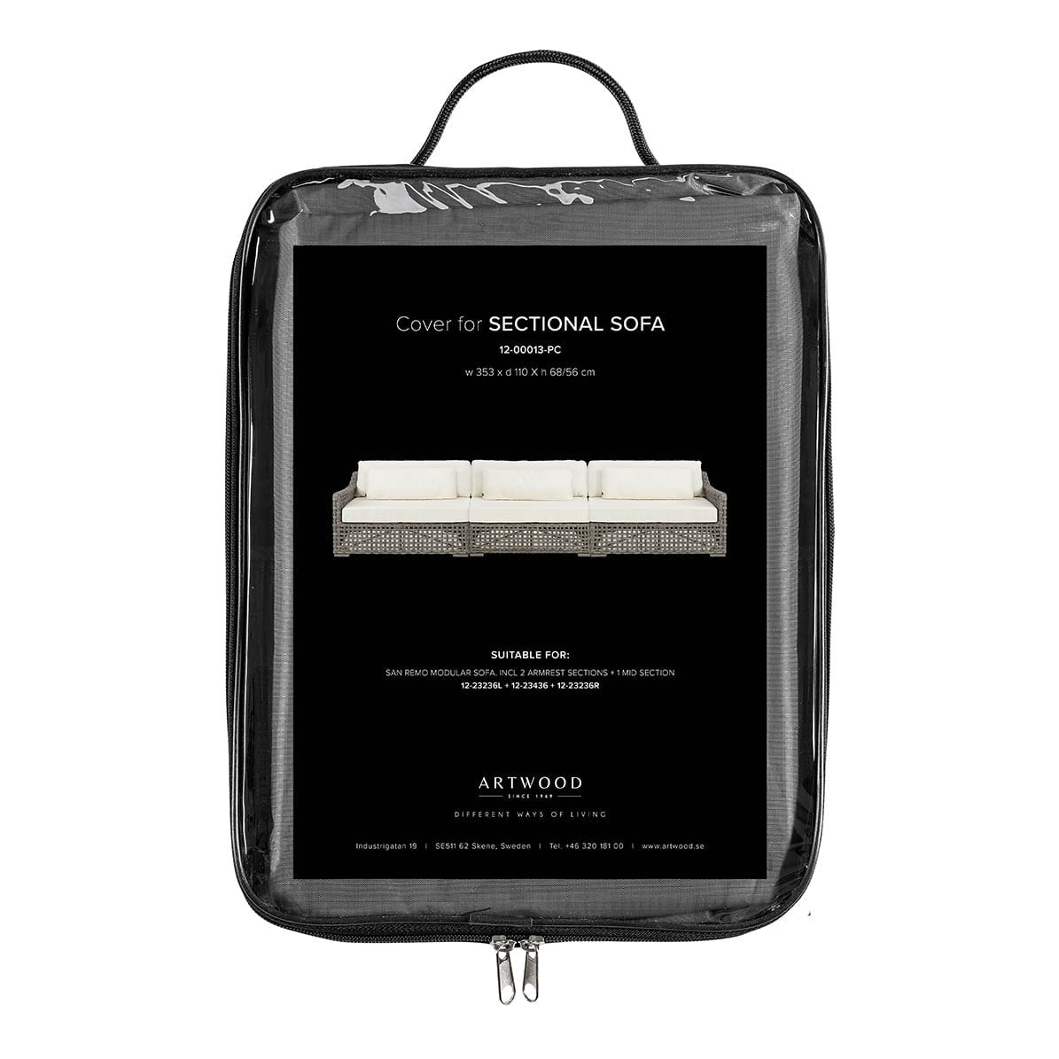 SAN REMO - beskyttelsestrekk Artwood Møbeltrekk